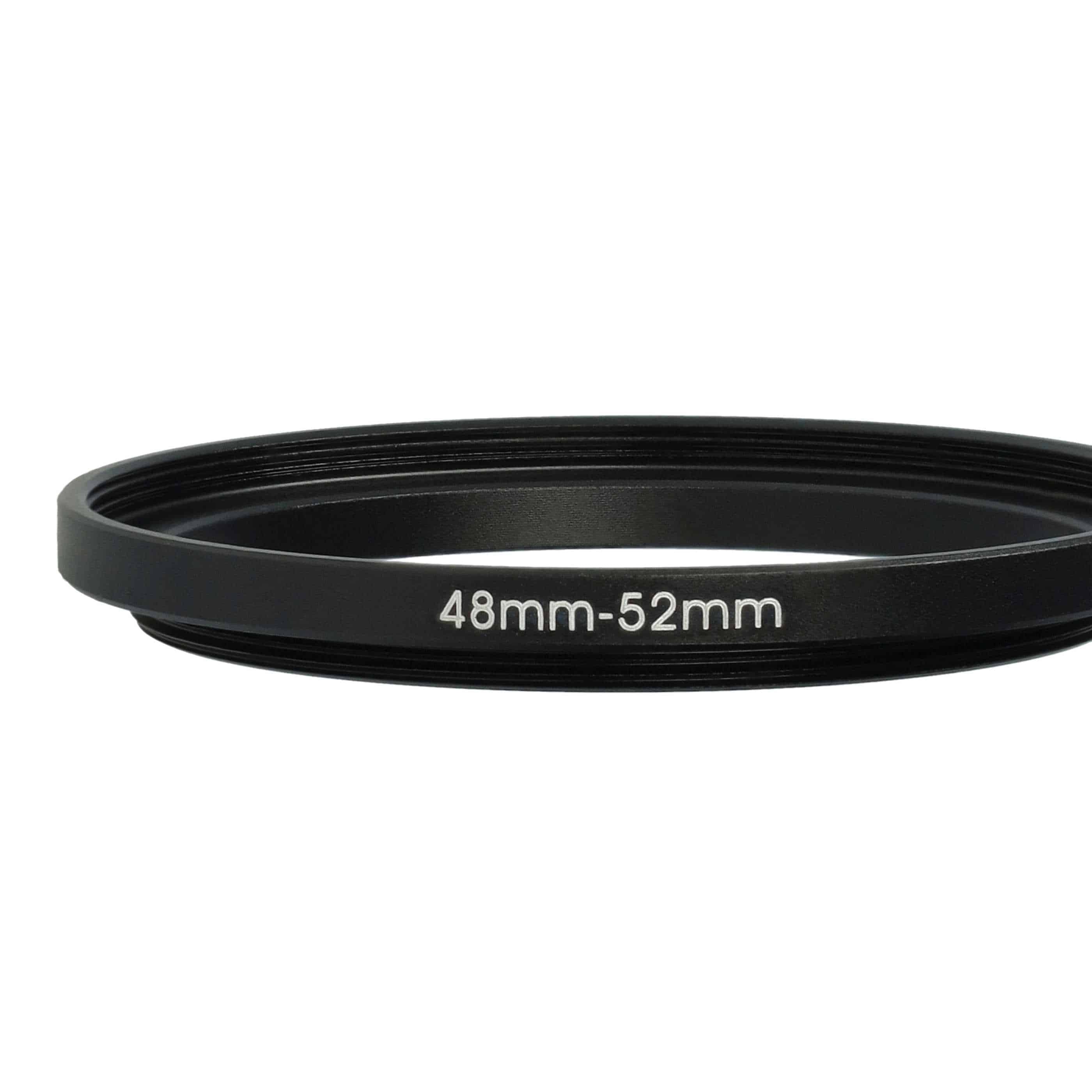 Bague Step-up 48 mm vers 52 mm pour divers objectifs d'appareil photo - Adaptateur filtre