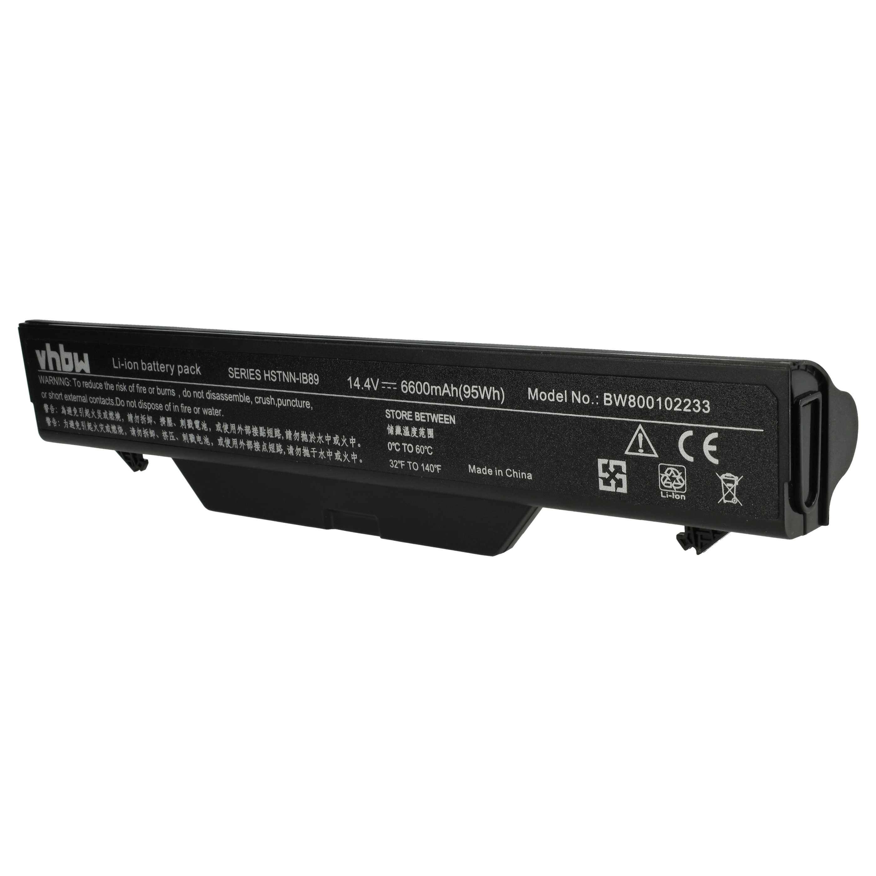 Akumulator do laptopa zamiennik HP HSTNN-I60C-5, 513130-321, 535808-001 - 6600 mAh 14,4 V Li-Ion, czarny