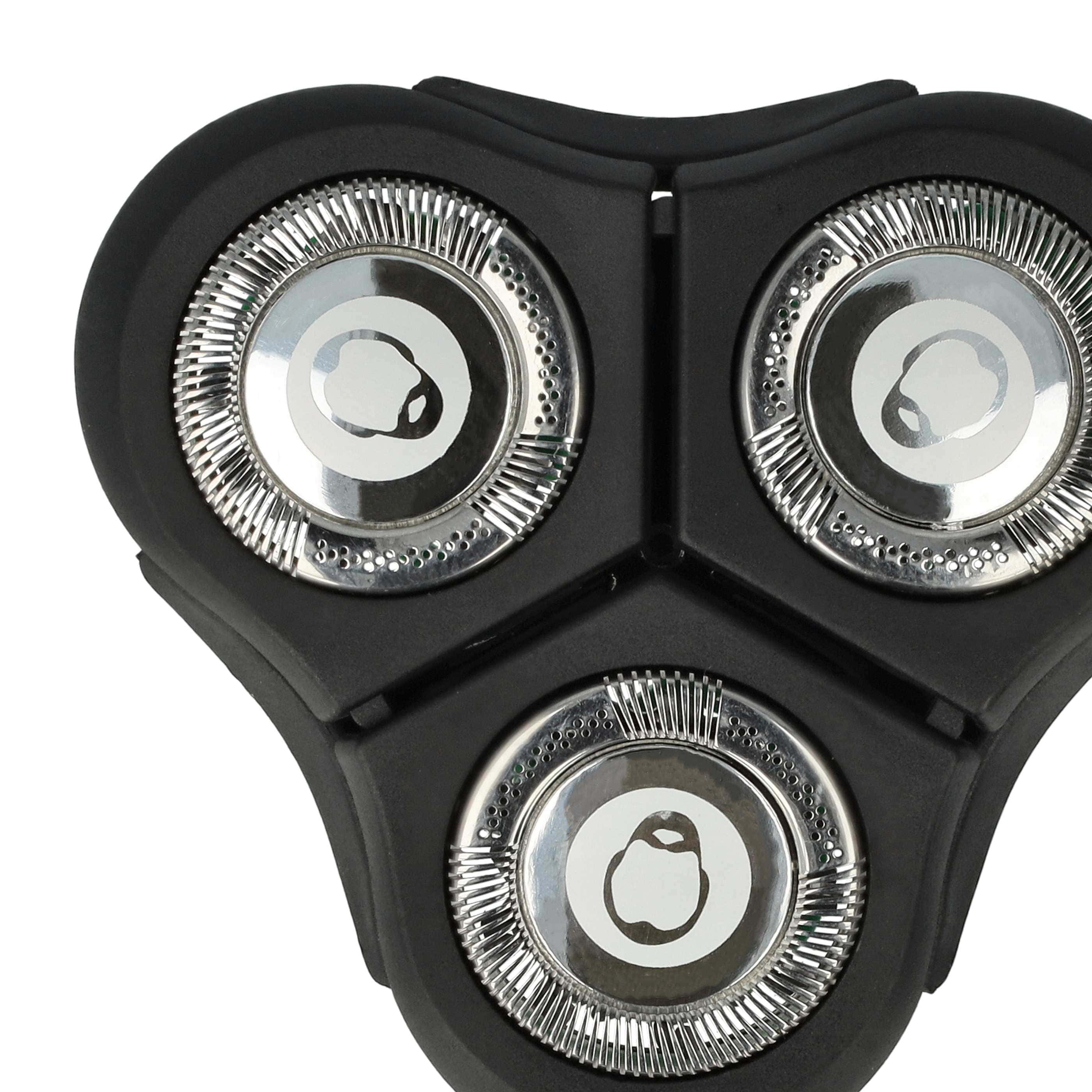 3x głowica goląca do golarki Philips zam. Philips RQ11 - czarny / srebrny