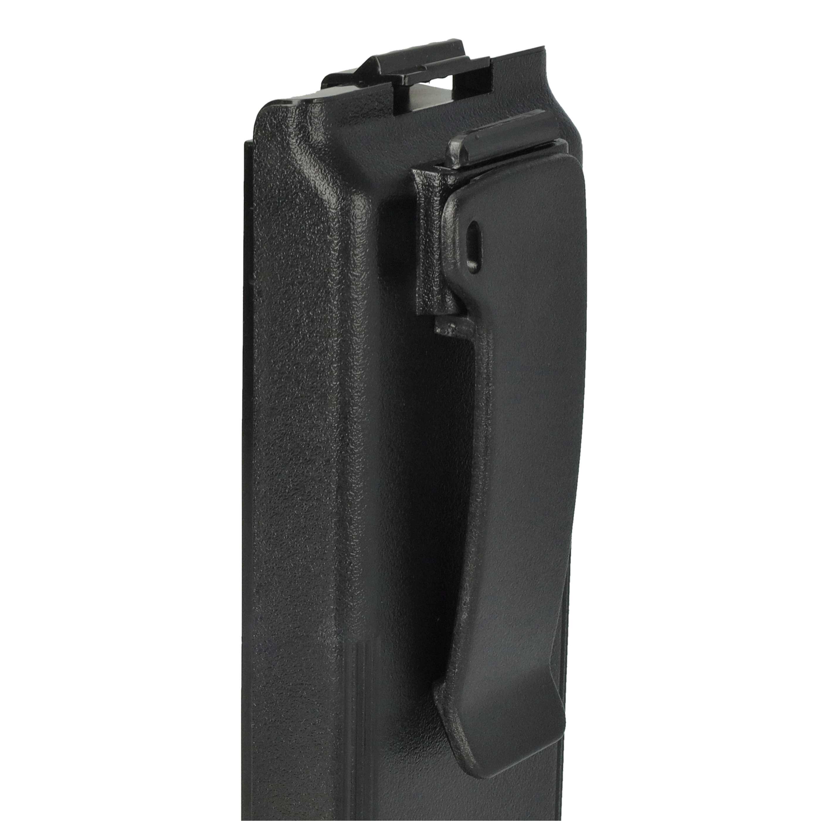 Radio 2x Battery replaces Icom BP-195, BP-196H, BP-196, BP-196R - 1800 mAh 9.6 V NiMH + Belt Clip