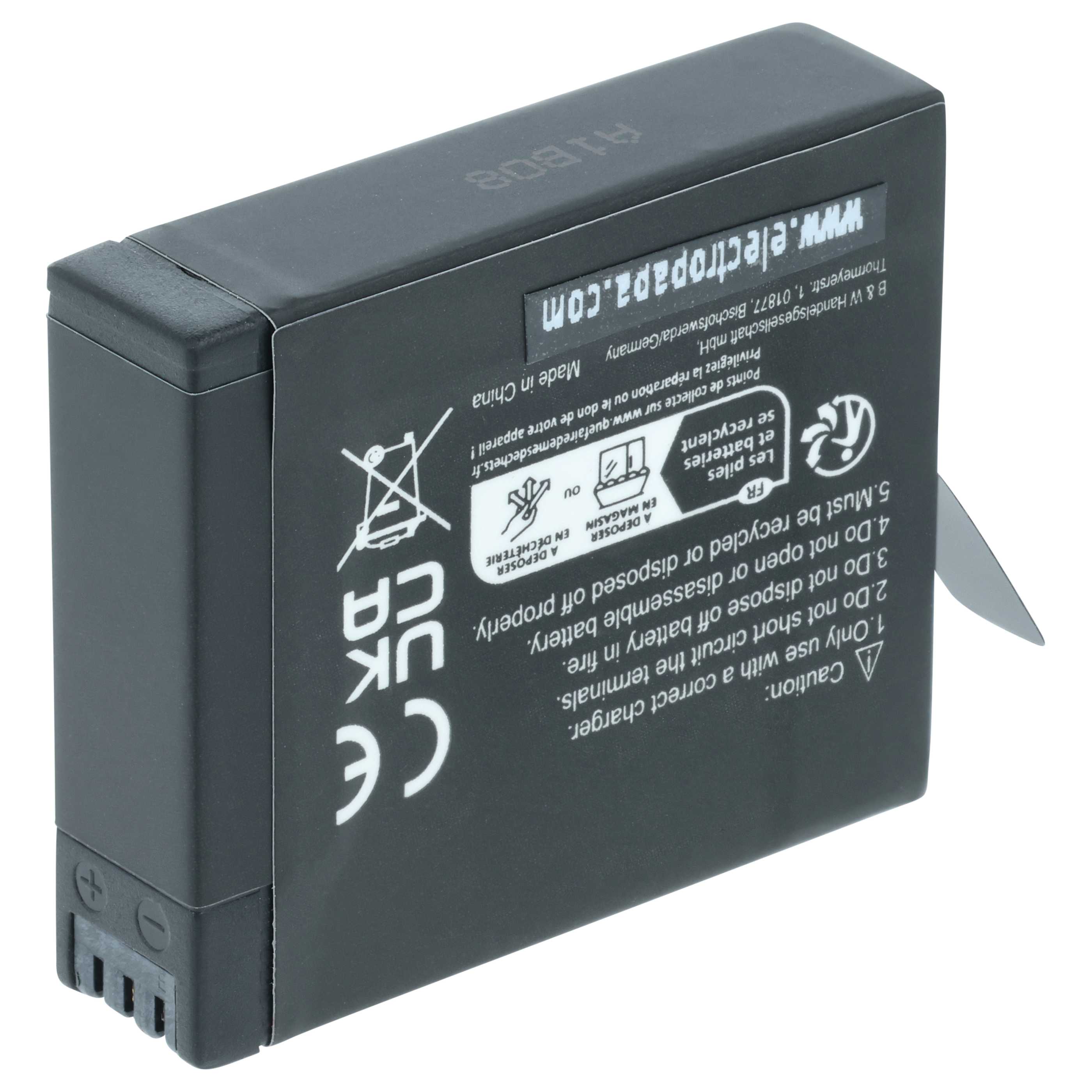 2x Battery replaces Insta360 PL903135VT, PL903135VT-S01 - 1150mAh, 3.8V, Li-Ion