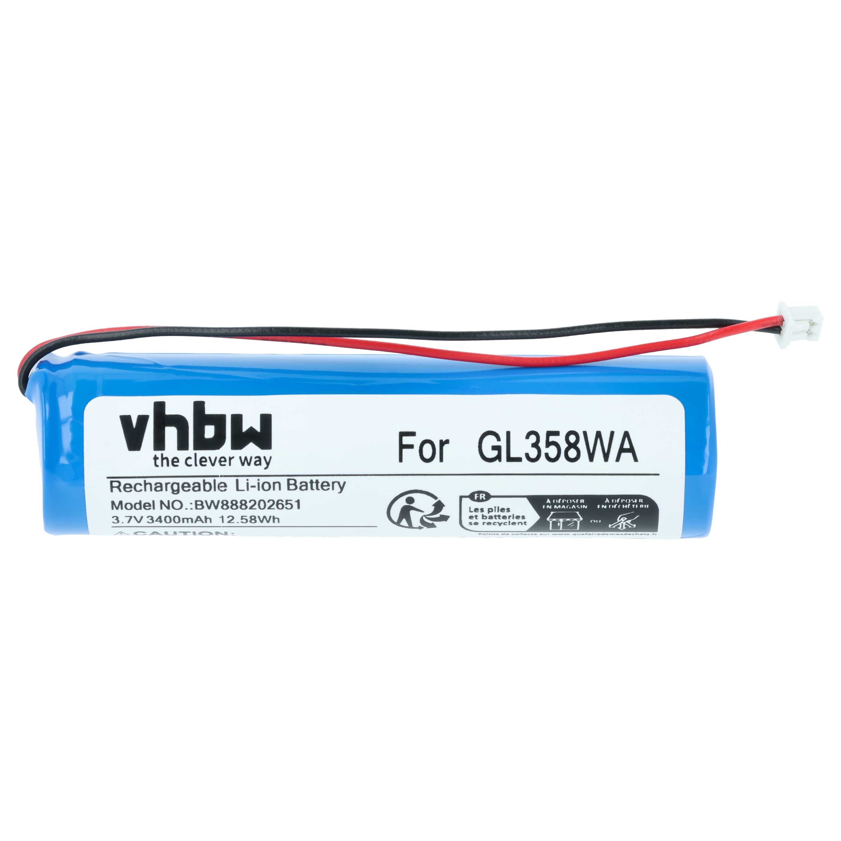 Batterie remplace DJI GL358WA pour manette de drone DJI - 3400mAh 3,7V Li-ion