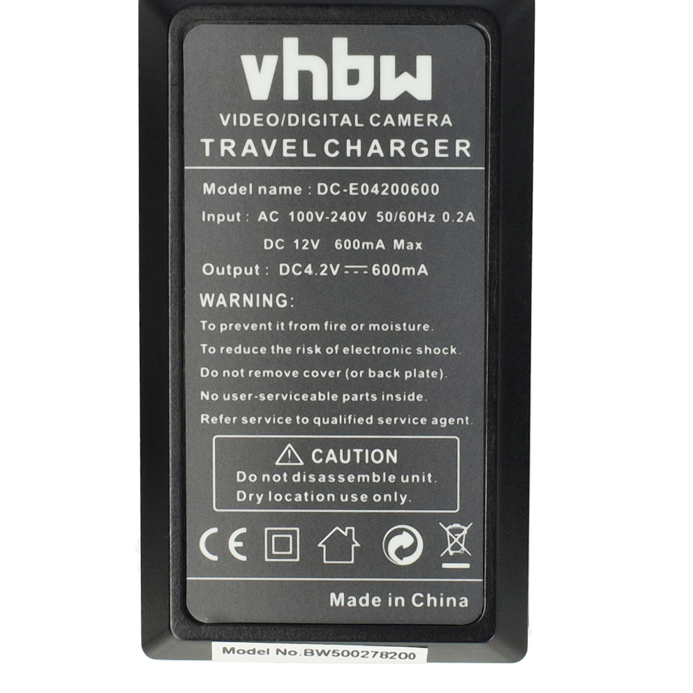 Battery Charger suitable for Exilim EX-G1 Camera etc. - 0.6 A, 4.2 V