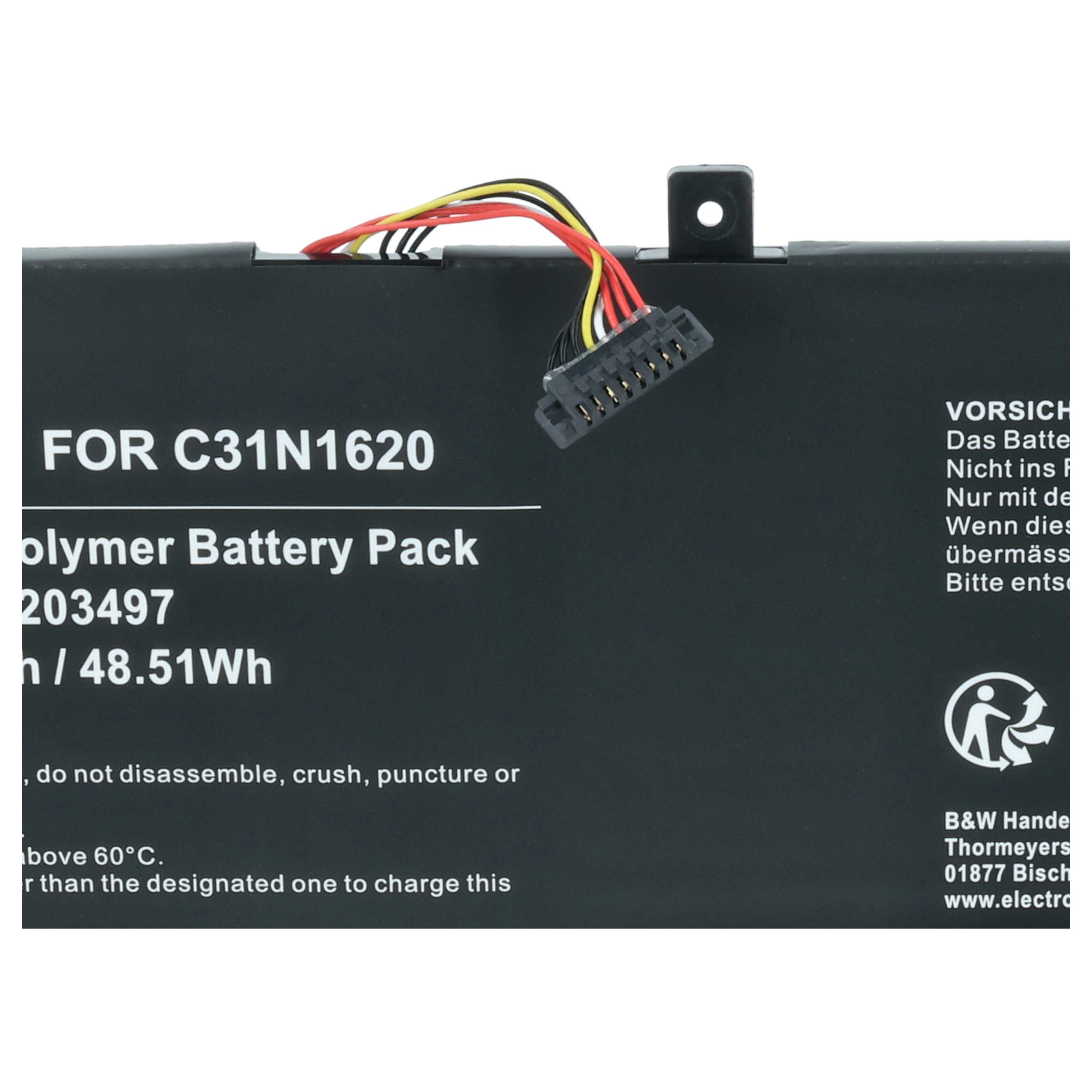 Akumulator do laptopa zamiennik Asus 0B200-02370100, 0B200-02370200, 0B200-02370000 - 4200 mAh 11,55 V LiPo