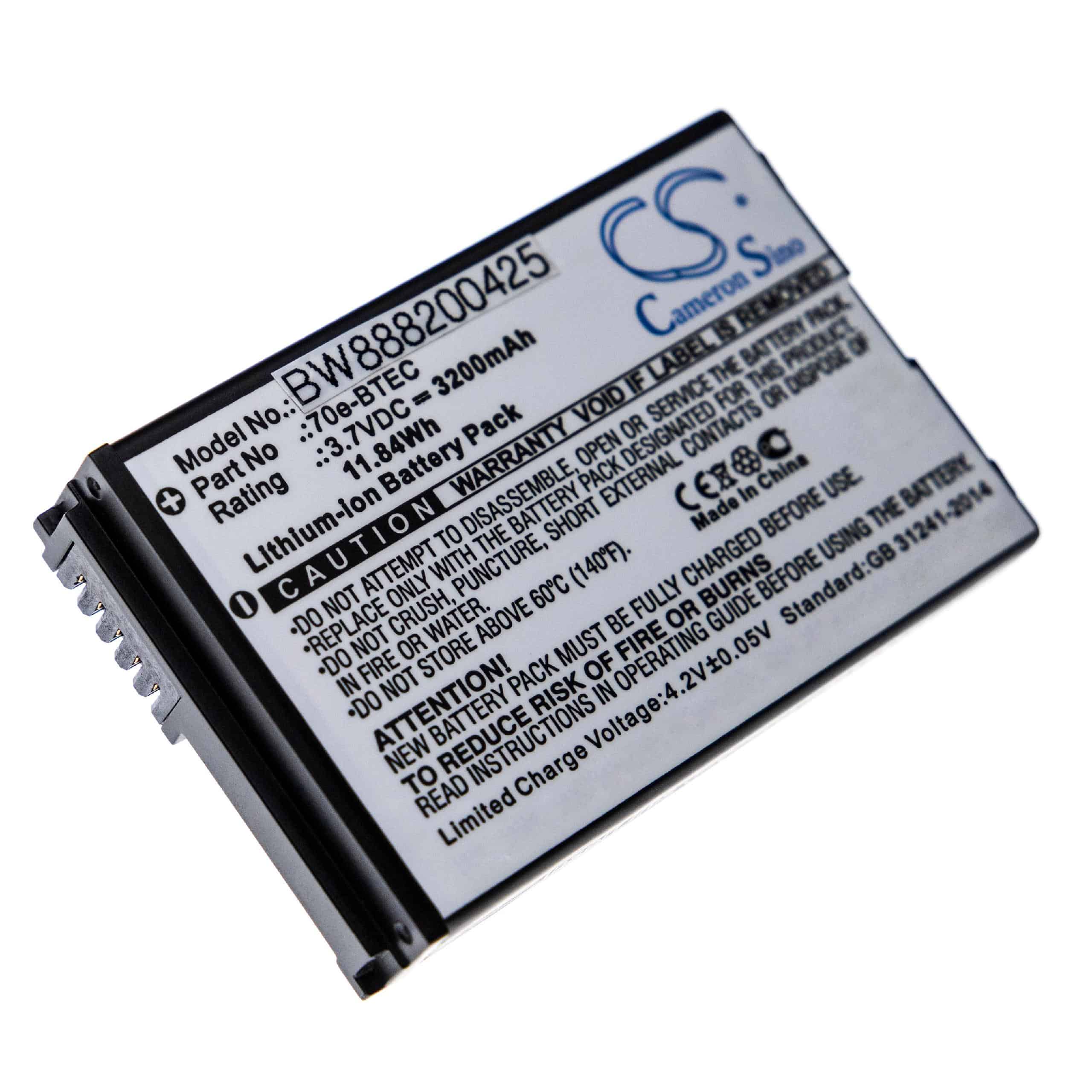 Batteria per computer portatile scanner sostituisce Honeywell 60S-BATT-1 Honeywell - 3200mAh 3,7V Li-Ion