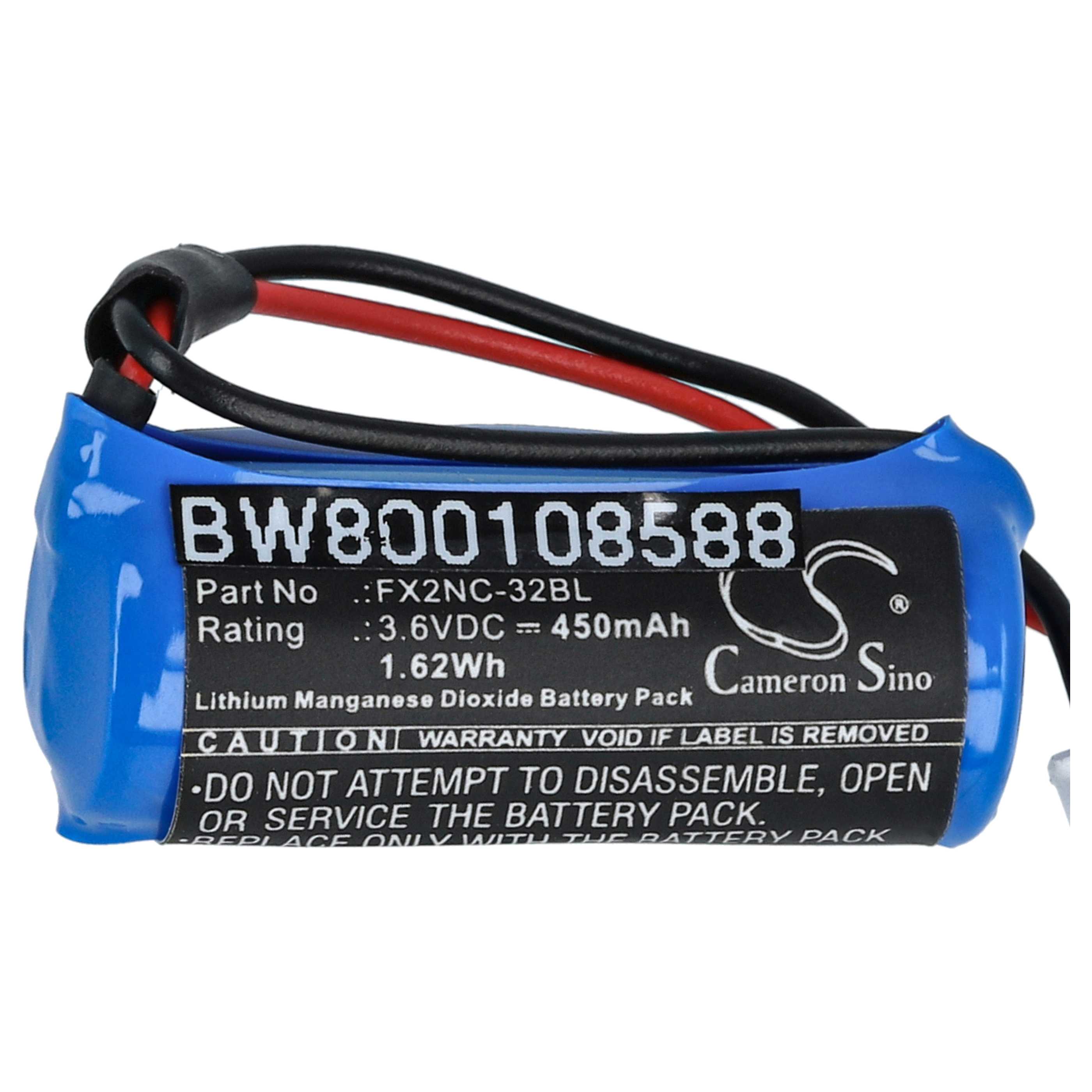 Steuereinheit-Batterie als Ersatz für Mitsubishi FX2NC-32BL - 450mAh 3,6V Li-MnO2
