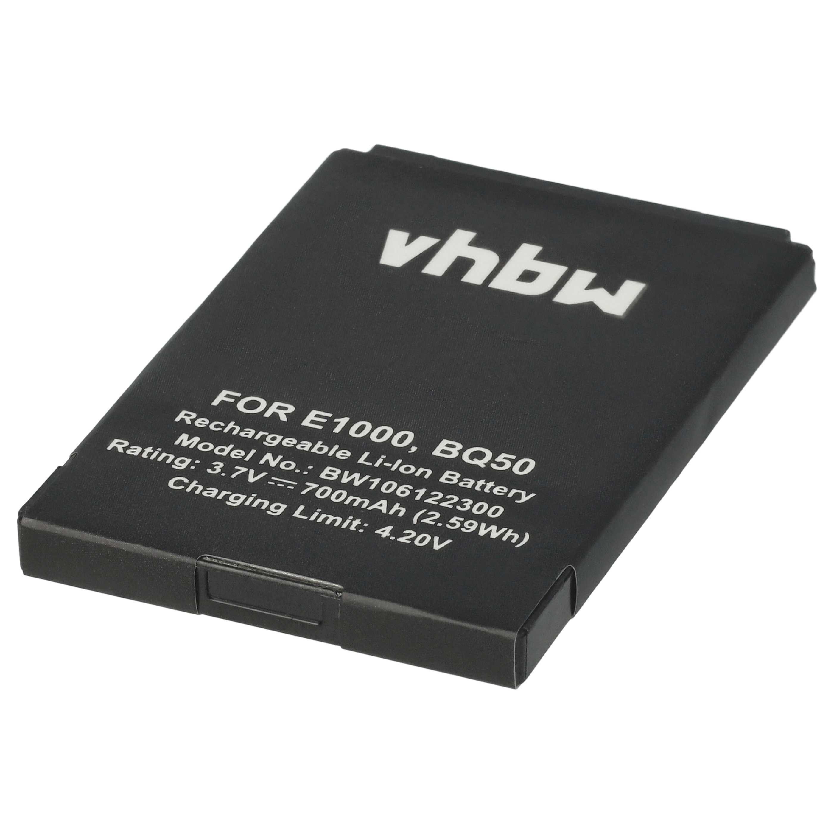 Akku als Ersatz für Motorola BA250, BQ50, CFNN1039, BT50, 77751, 77863, CFNN1037 - 700mAh 3,7V Li-Ion