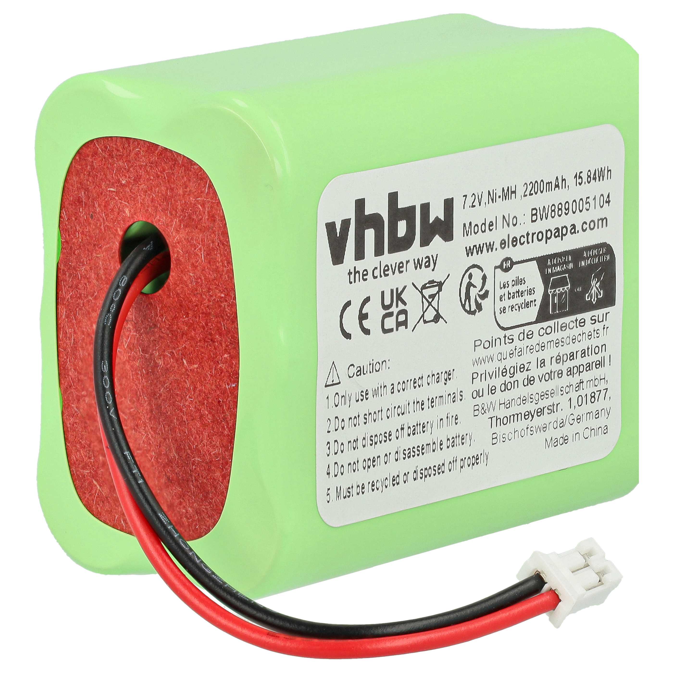 Batterie (4 pcs.)projecteur LED Ape Labs LightCan, LightCan SE, LightCan V2 - 2200mAh 7,2V NiMH