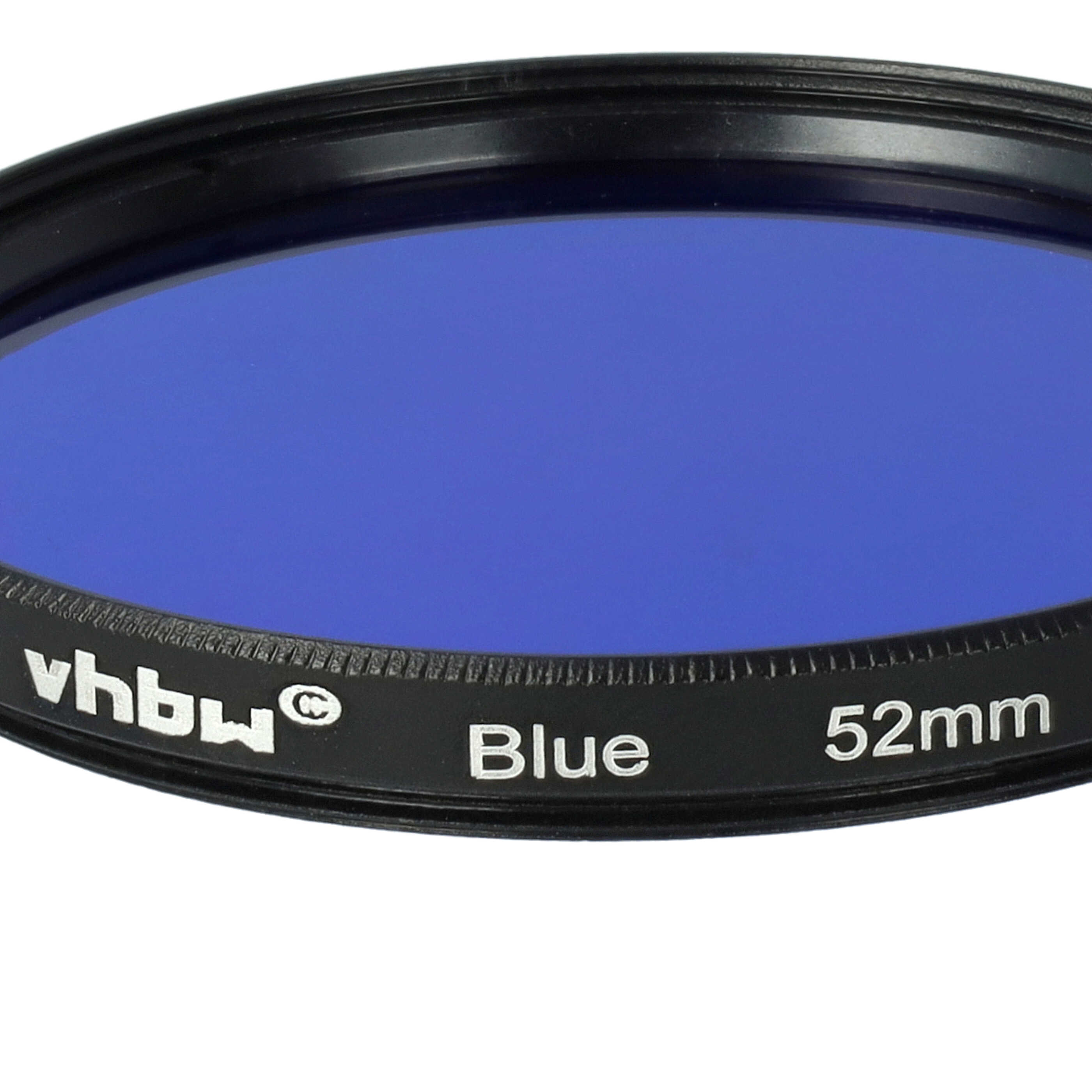 Filtr fotograficzny na obiektywy z gwintem 52 mm - filtr niebieski