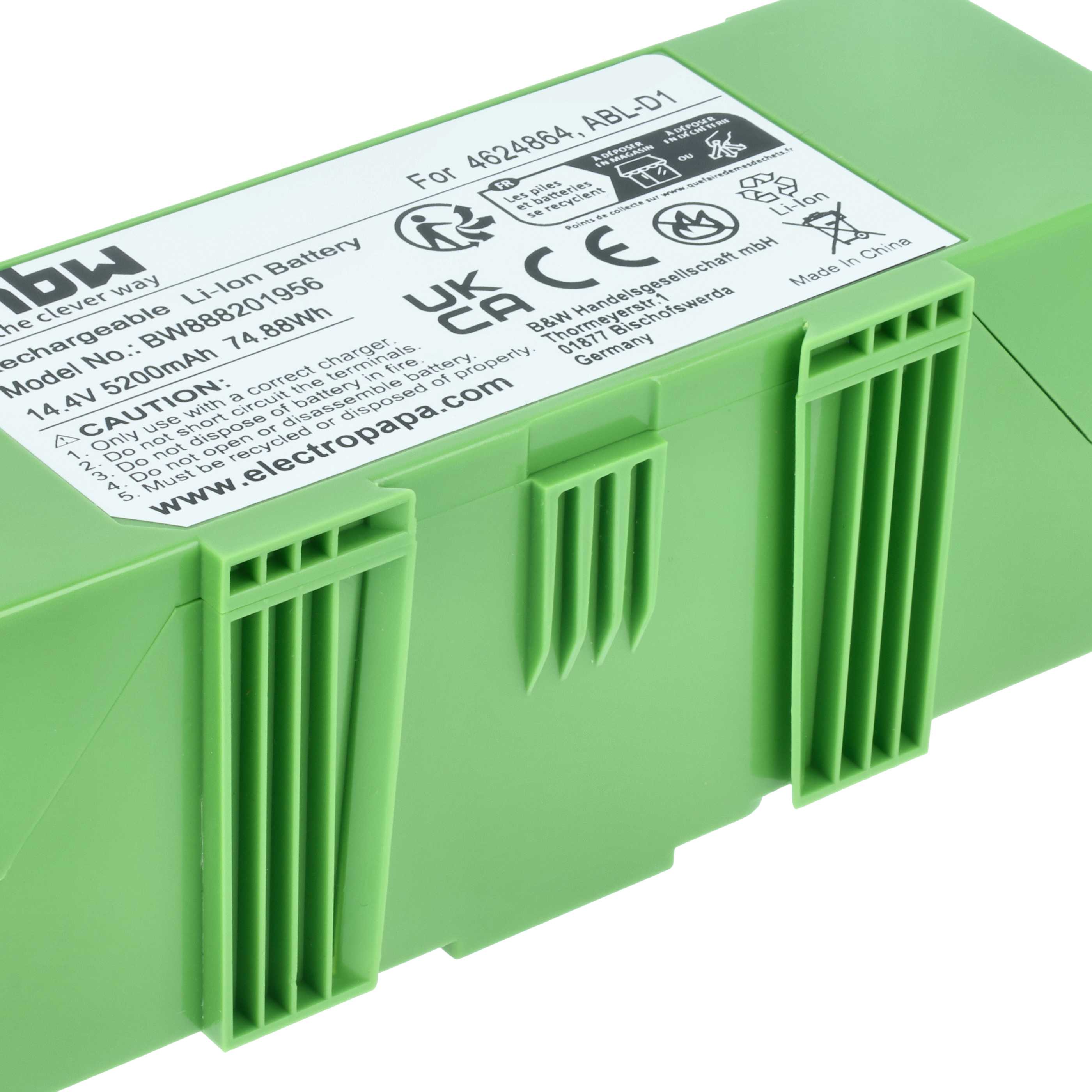 Akumulator do odkurzacza iRobot zamiennik iRobot ABL-D1, 4624864, ABL-D2 - 5200mAh 14,4V Li-Ion