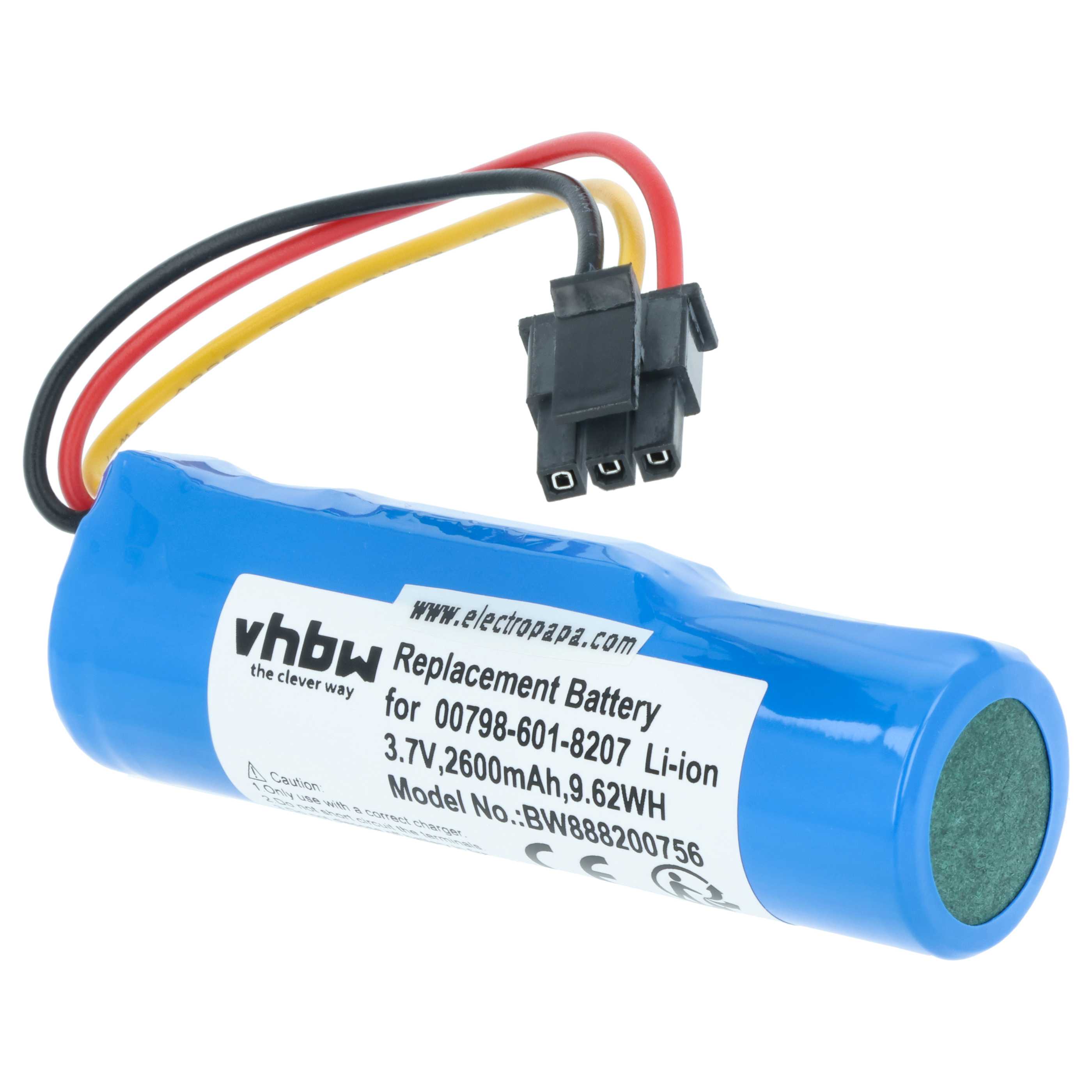 Batteria sostituisce Logitech 00798-601-8207 per altoparlanti - 2600mAh 3,7V Li-Ion