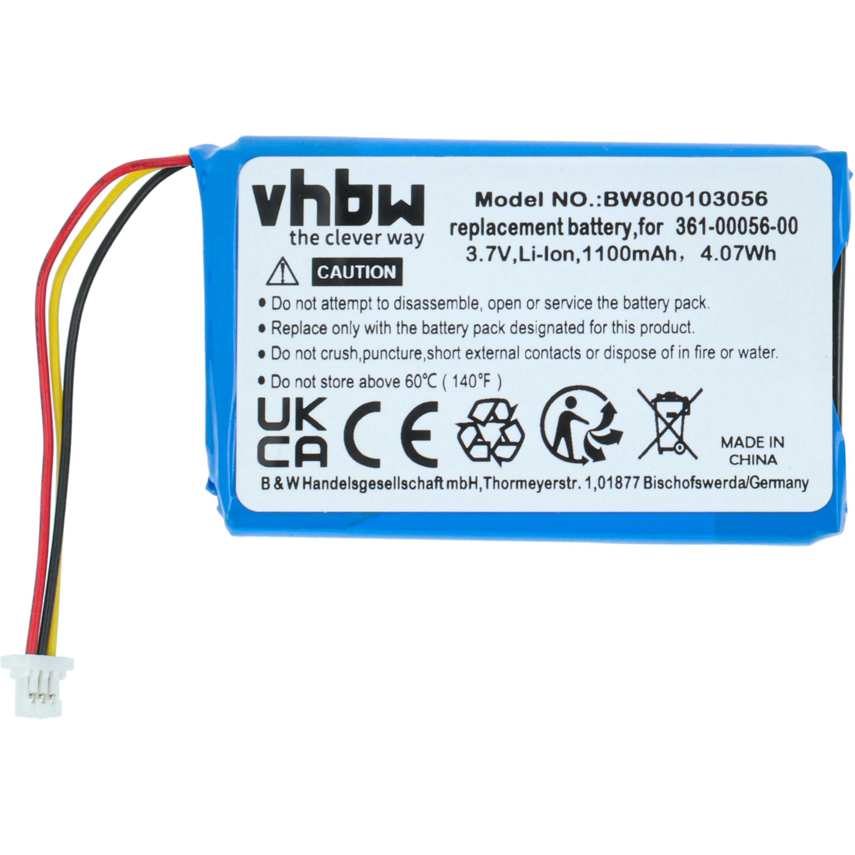 Akku passend für Garmin Drive 51, Garmin DriveSmart 55, 65, 61 LMT-S ersetzt 361-00056-00, 361-00056-50