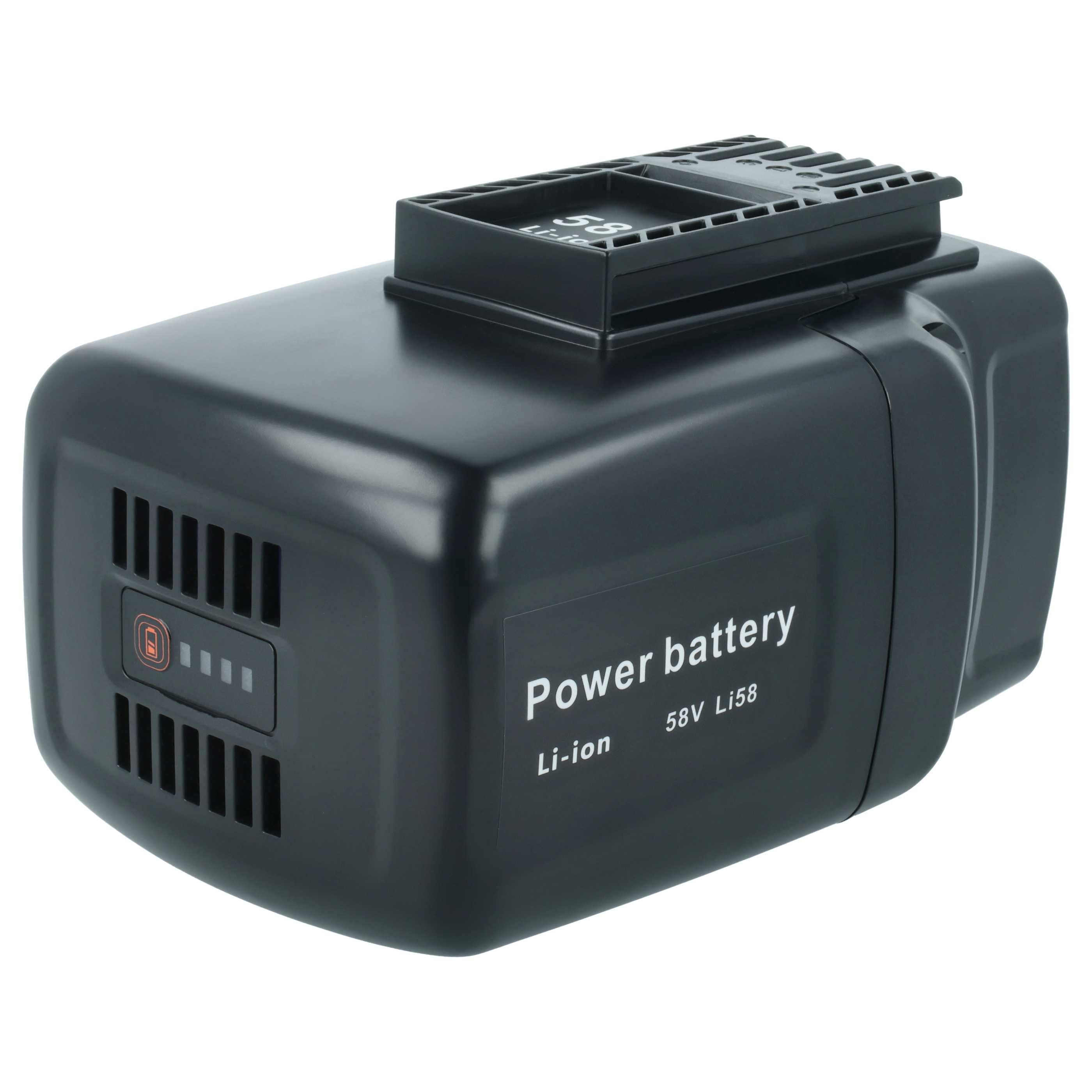 Battery suitable for McCulloch, Jonsered, Poulan Pro - 2600 mAh 58 V Li-Ion, black