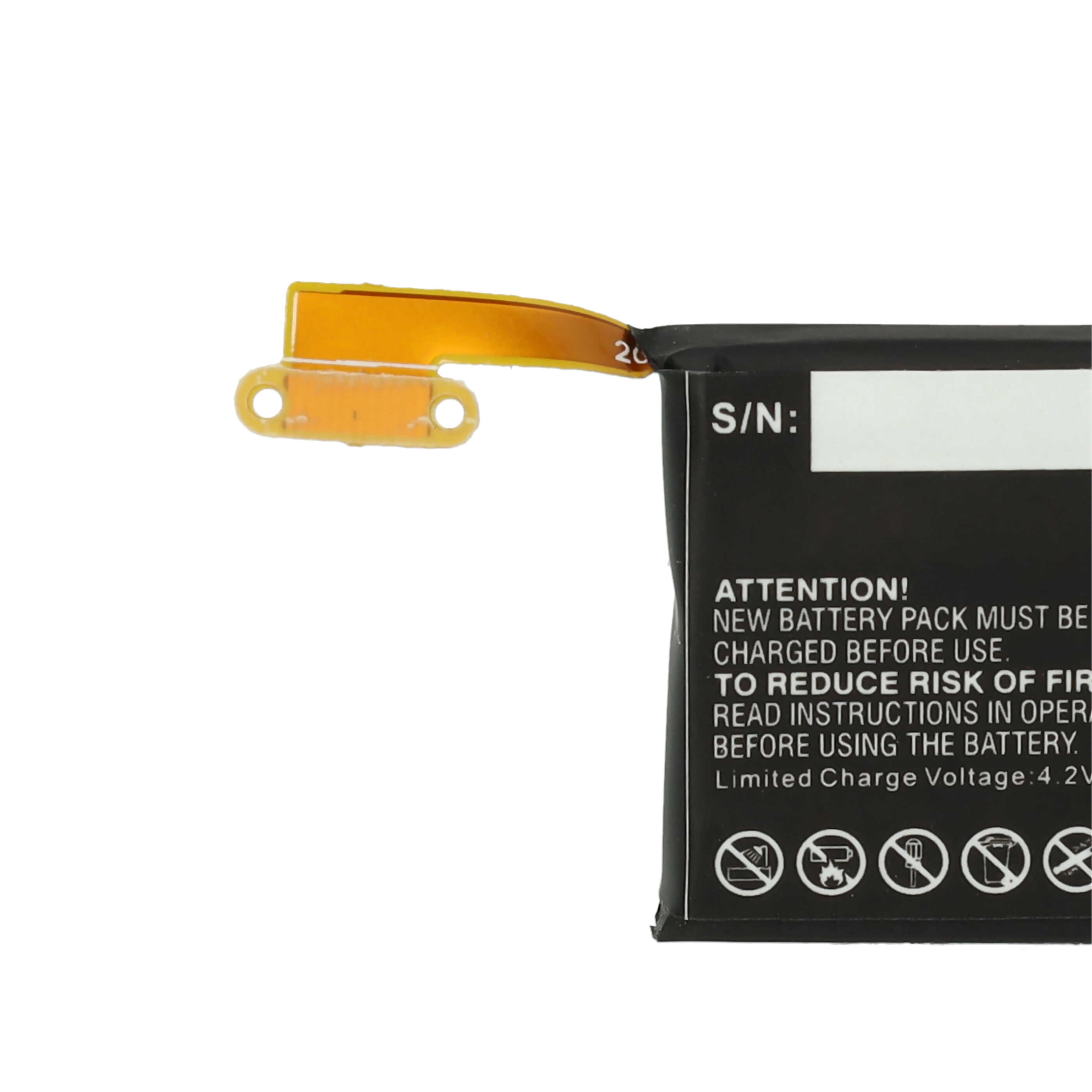 Smartwatch Battery replaces Samsung EB-BR720ABE - 250 mAh 3.7 V Li-polymer + Tools