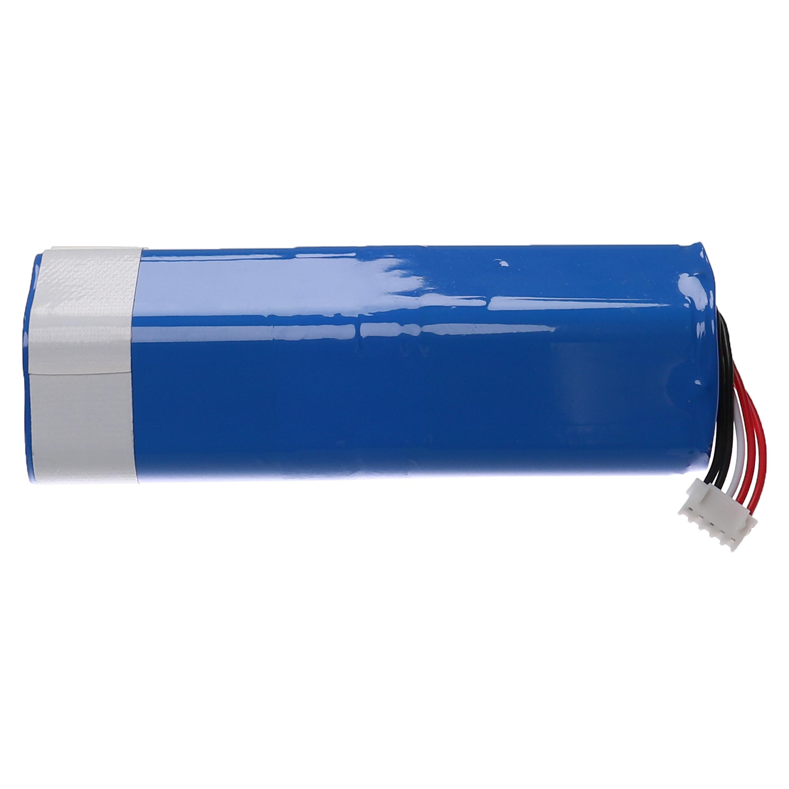 Battery replaces Ecovacs 201-1913-4200, 201-1913-4201, S10-Li-144-5200 for Ecovacs 6400mAh, 14.4V, Li-Ion