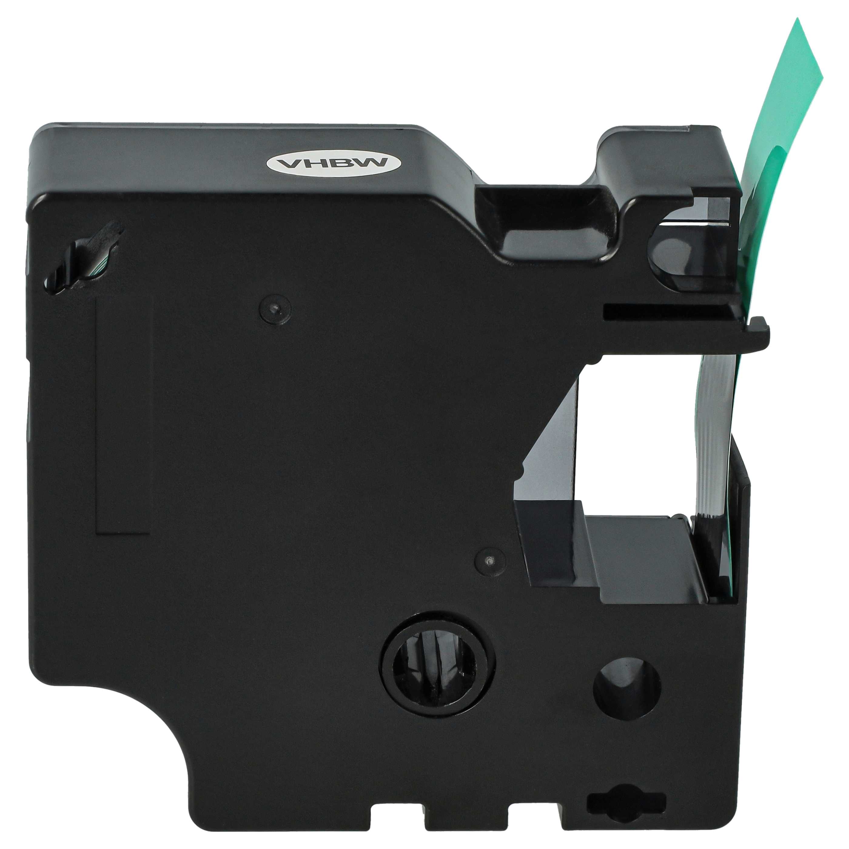 Label Tape replaces Dymo 45809, D1 - 19 mm Black to Green