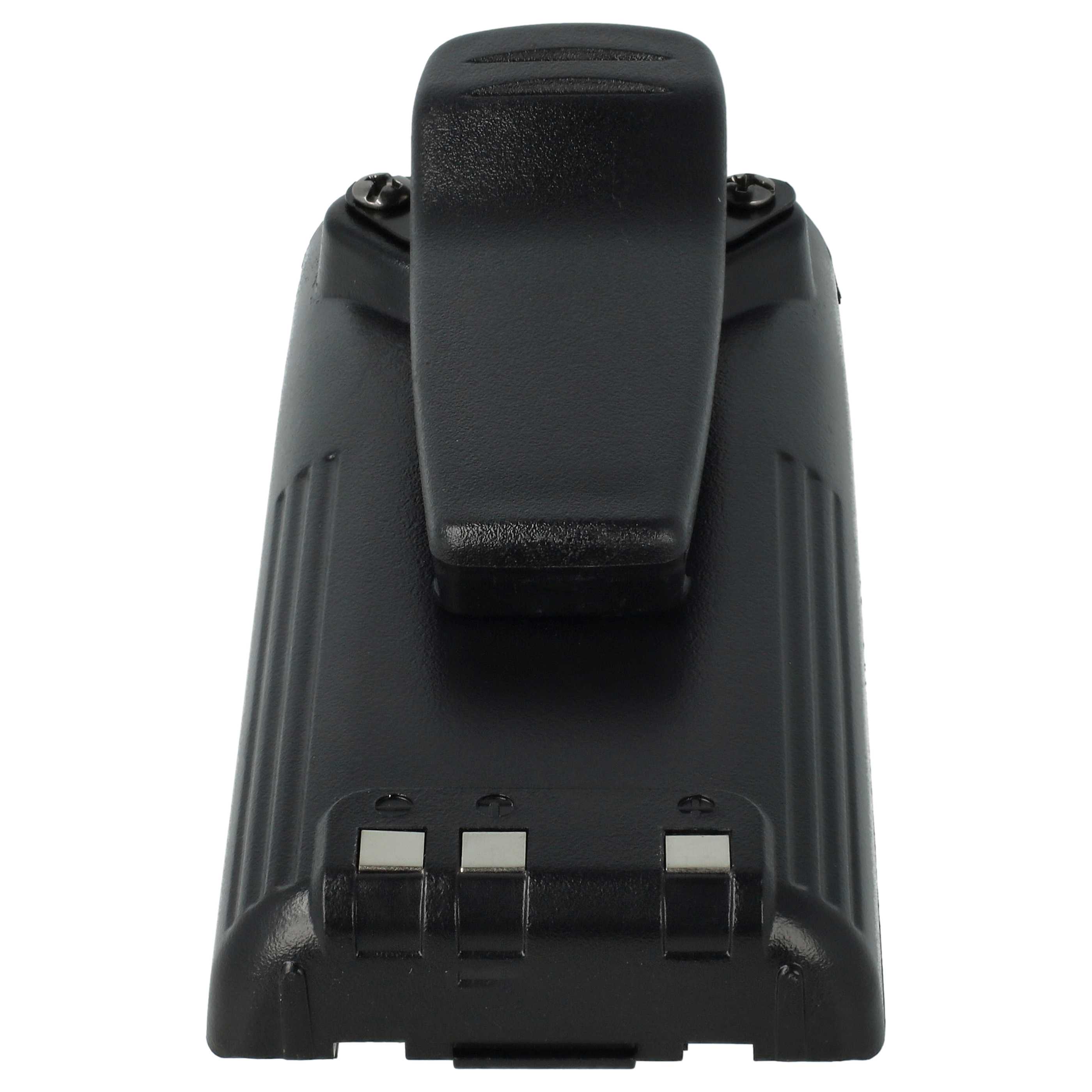 Radio Battery replaces Icom BP-210N, BP-211, BP-210, BP-209N, BP-209 - 1650 mAh 7.2 V NiMH + Belt Clip