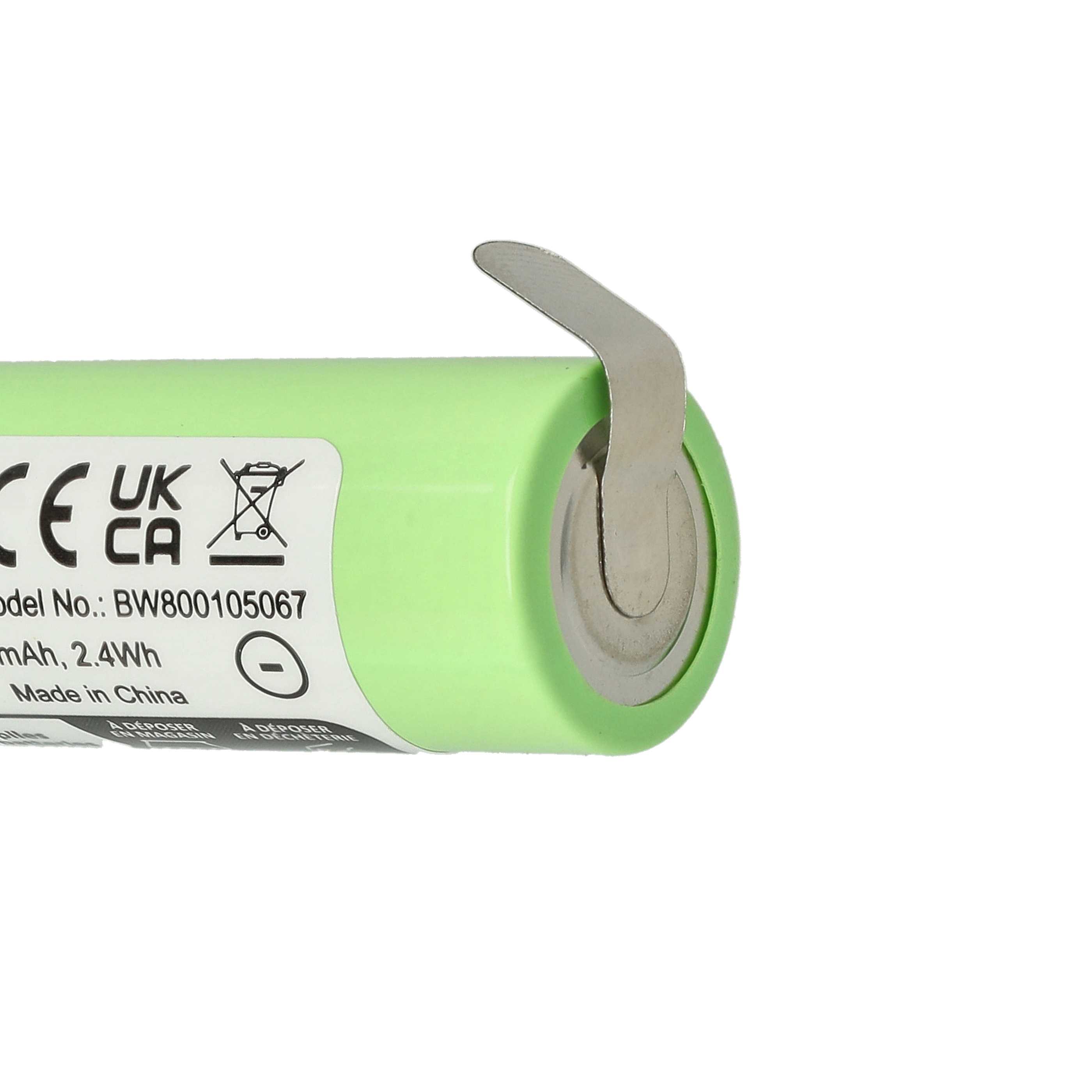 Rasierer-Akku als Ersatz für Philips 422203613480, 138-10584 - 2000mAh 1,2V NiMH