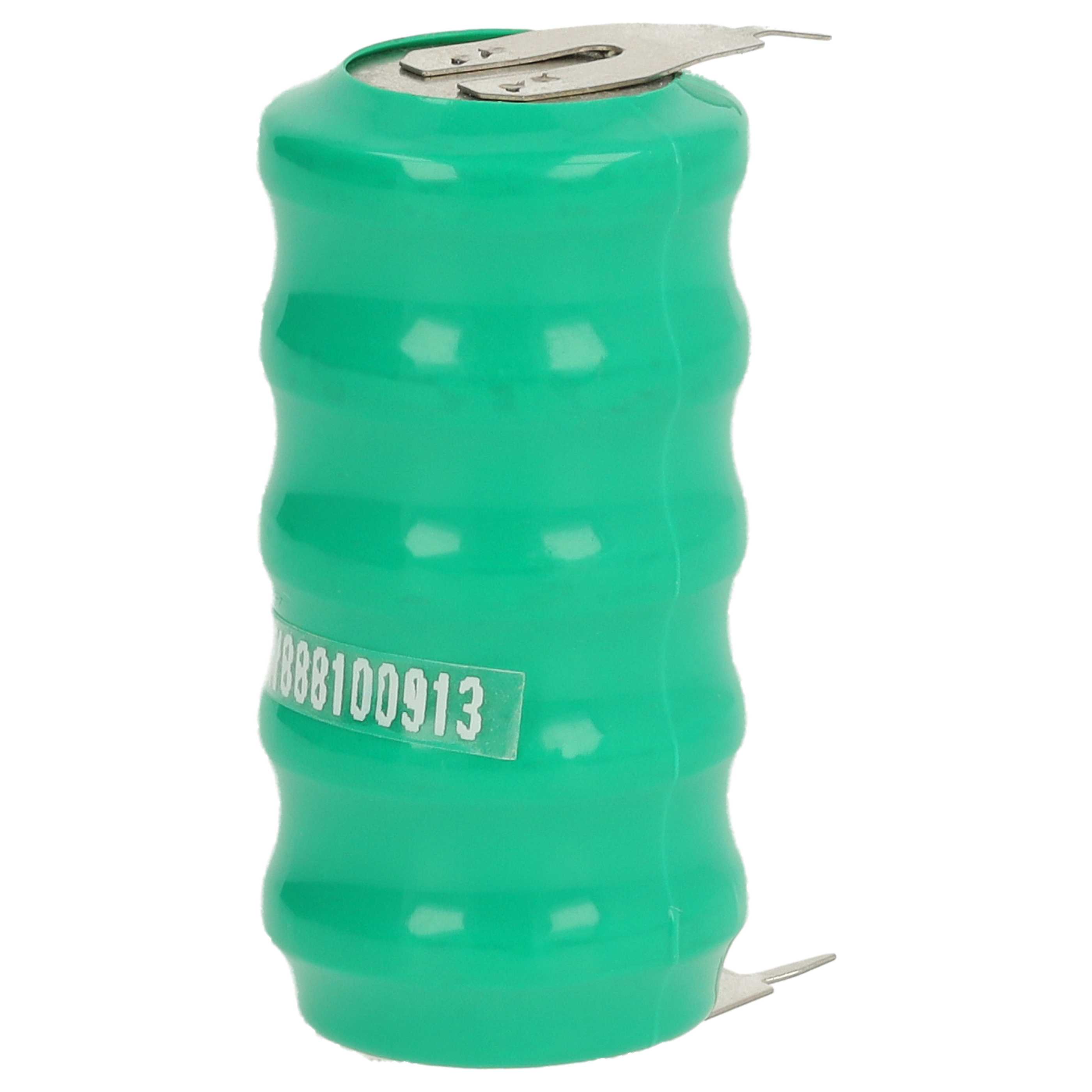 Button Cell Battery Type V80H 3 Pins for Model Building Solar Lamps etc. - 80 mAh 6 V NiMH