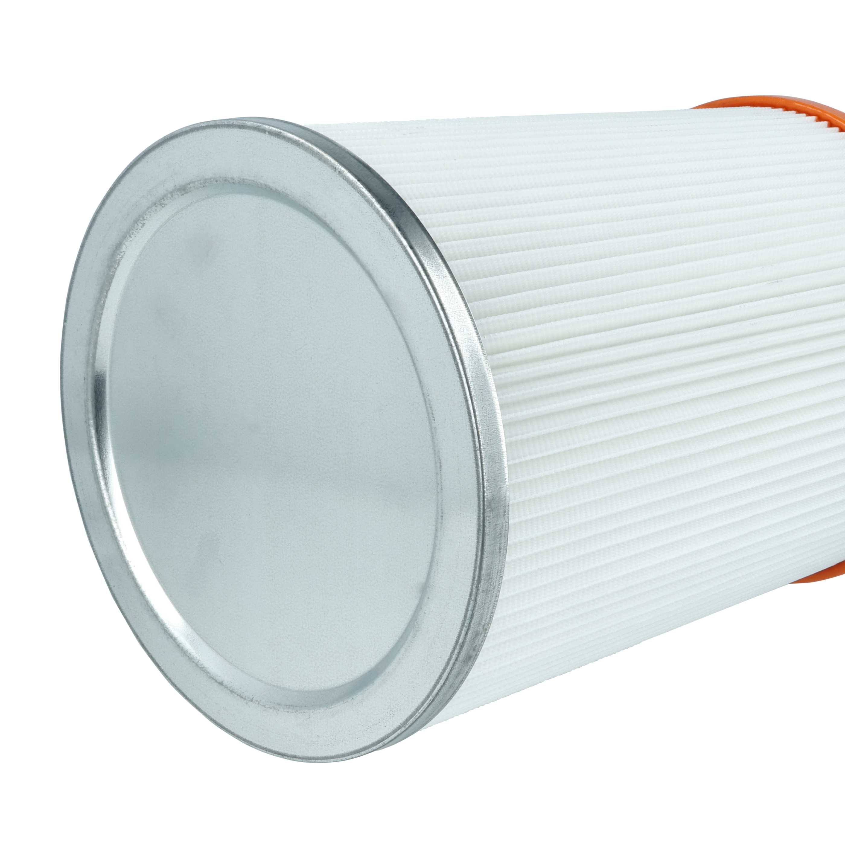 3x Filtercartridge filter replaces Nilfisk R 637/1 for WAP Vacuum Cleaner, orange / white