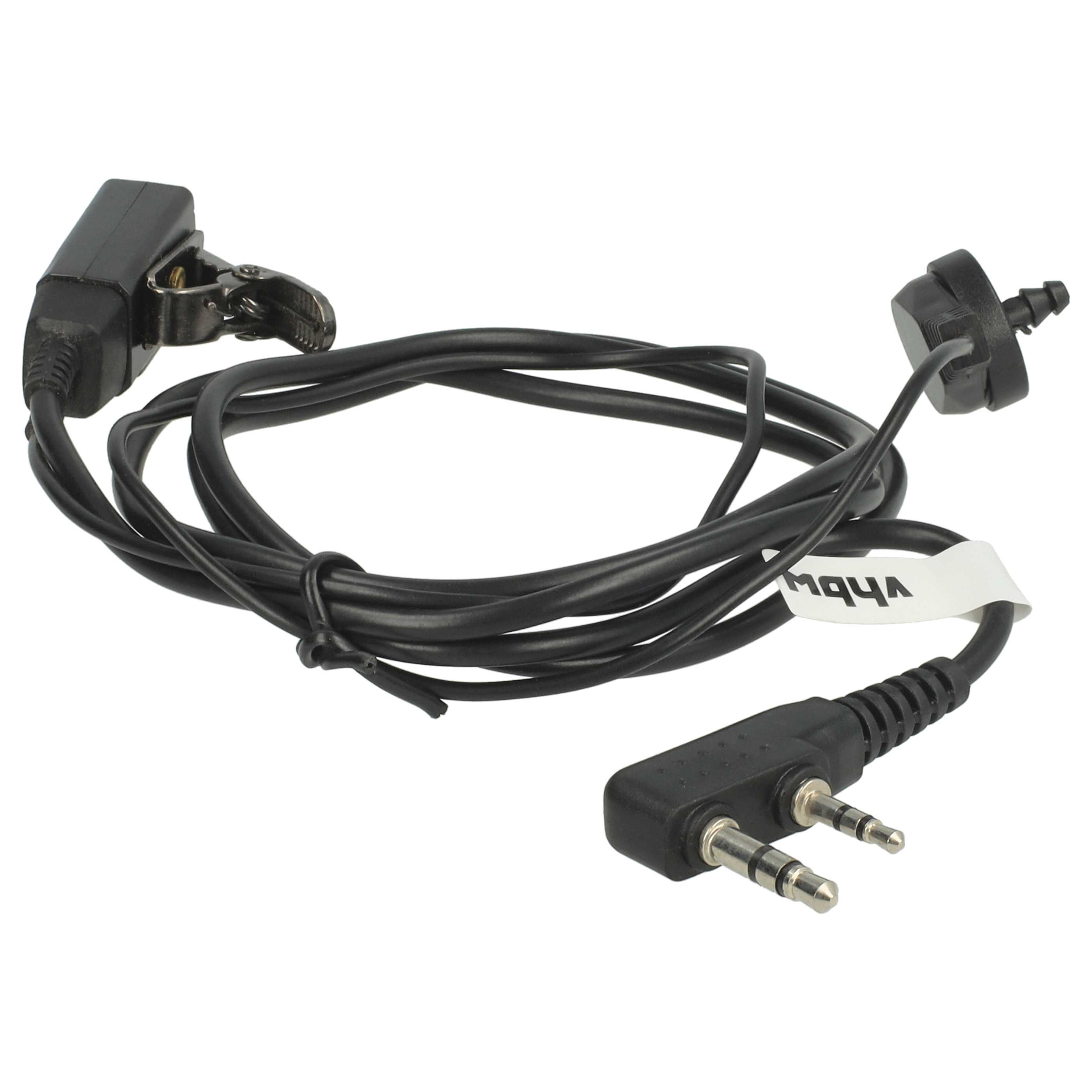Auriculares para transceptor Kenwood, Baofeng Pro-Talk + botón llamada + clip + tubo acústico transparente
