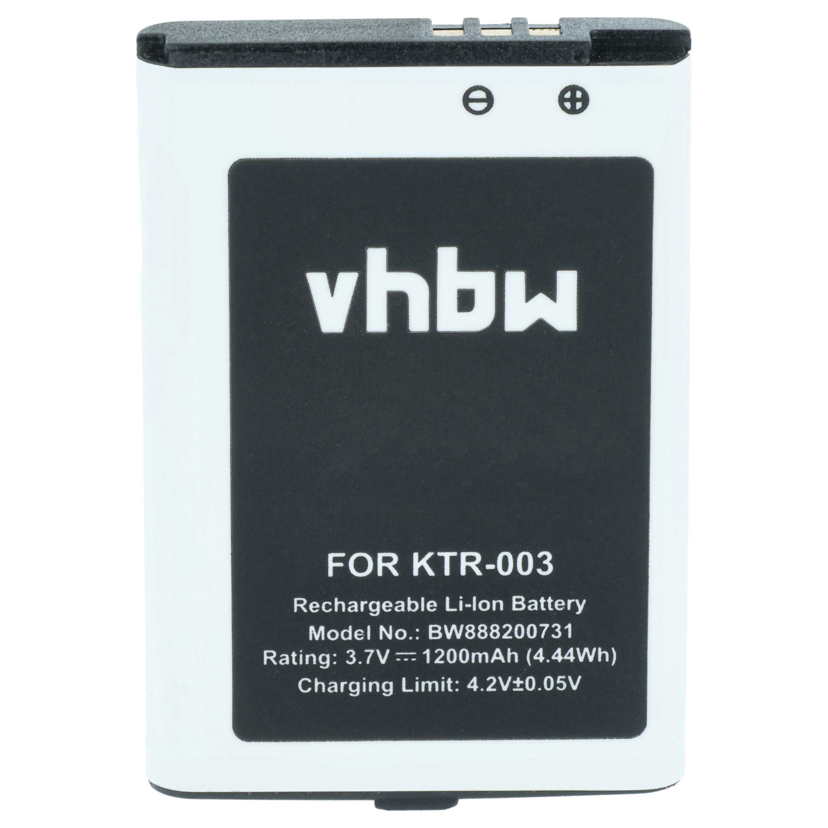 Games Console Battery replaces Nintendo KTR-003 - 1200 mAh 3.7 V Li-Ion