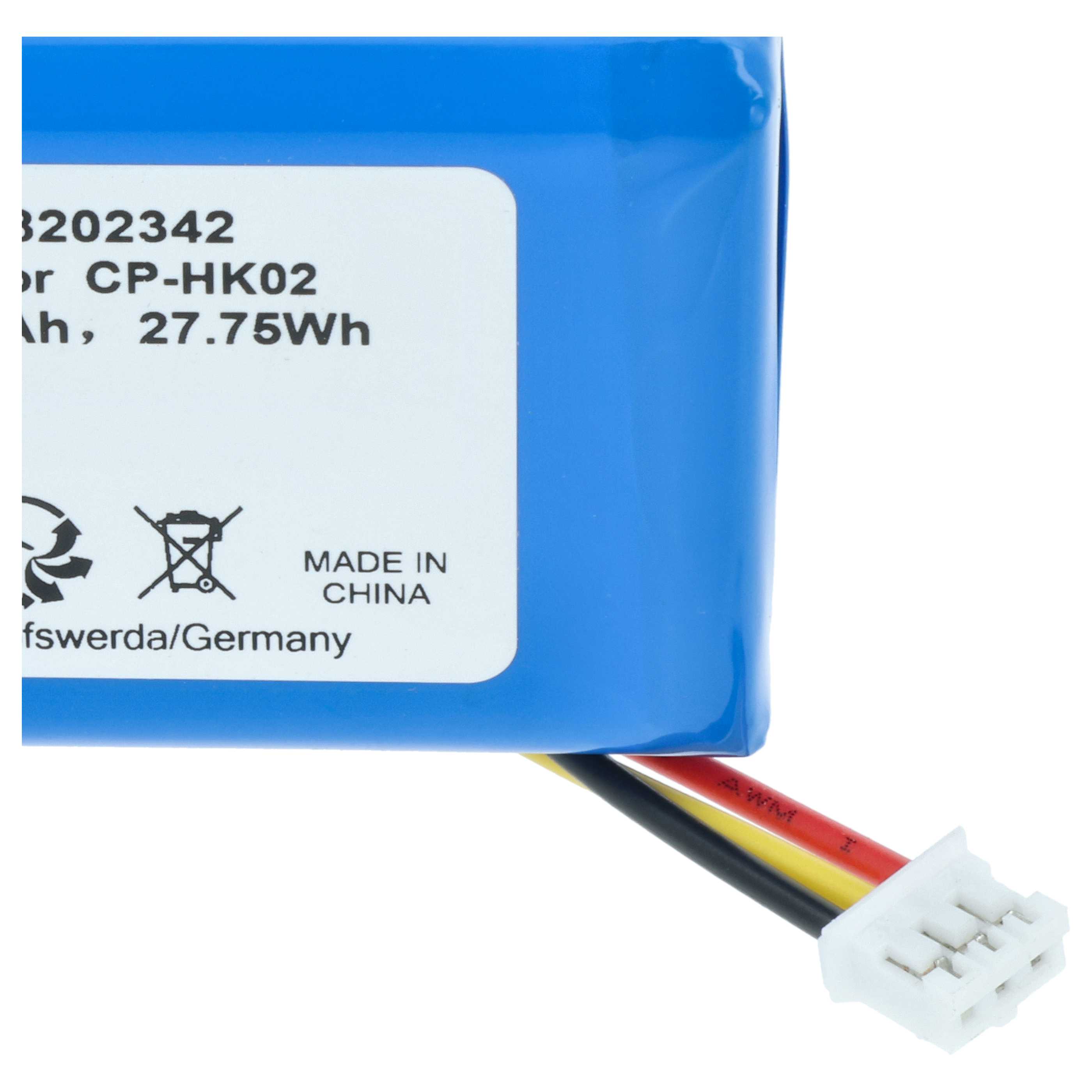 Akumulator do głośnika zamiennik Harman Kardon CP-HK02, PR-633496 - LiPo 2500mAh