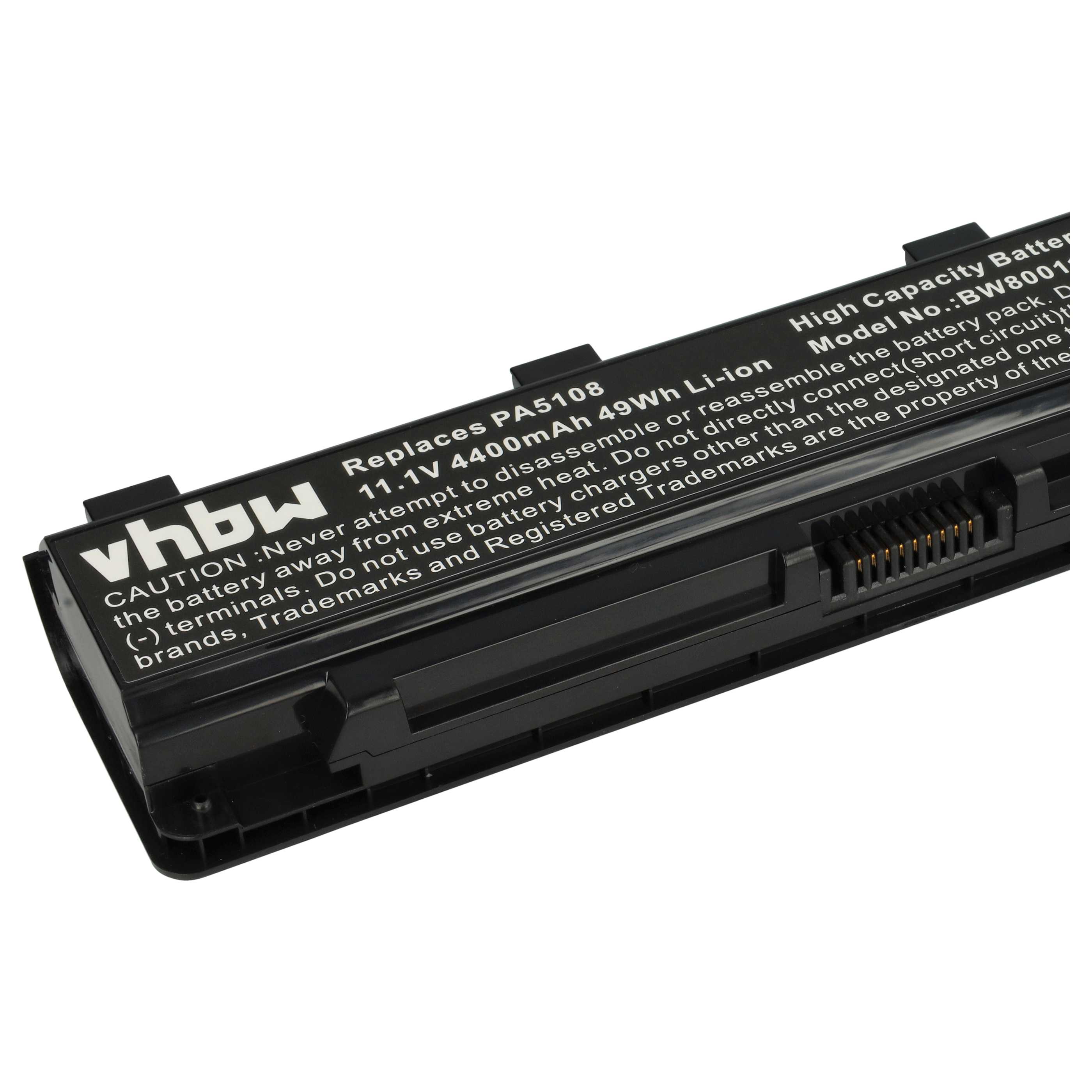 Akumulator do laptopa zamiennik Toshiba PA5109, PA5108, PA5108U-1BRS - 4400 mAh 10,8 V Li-Ion, czarny