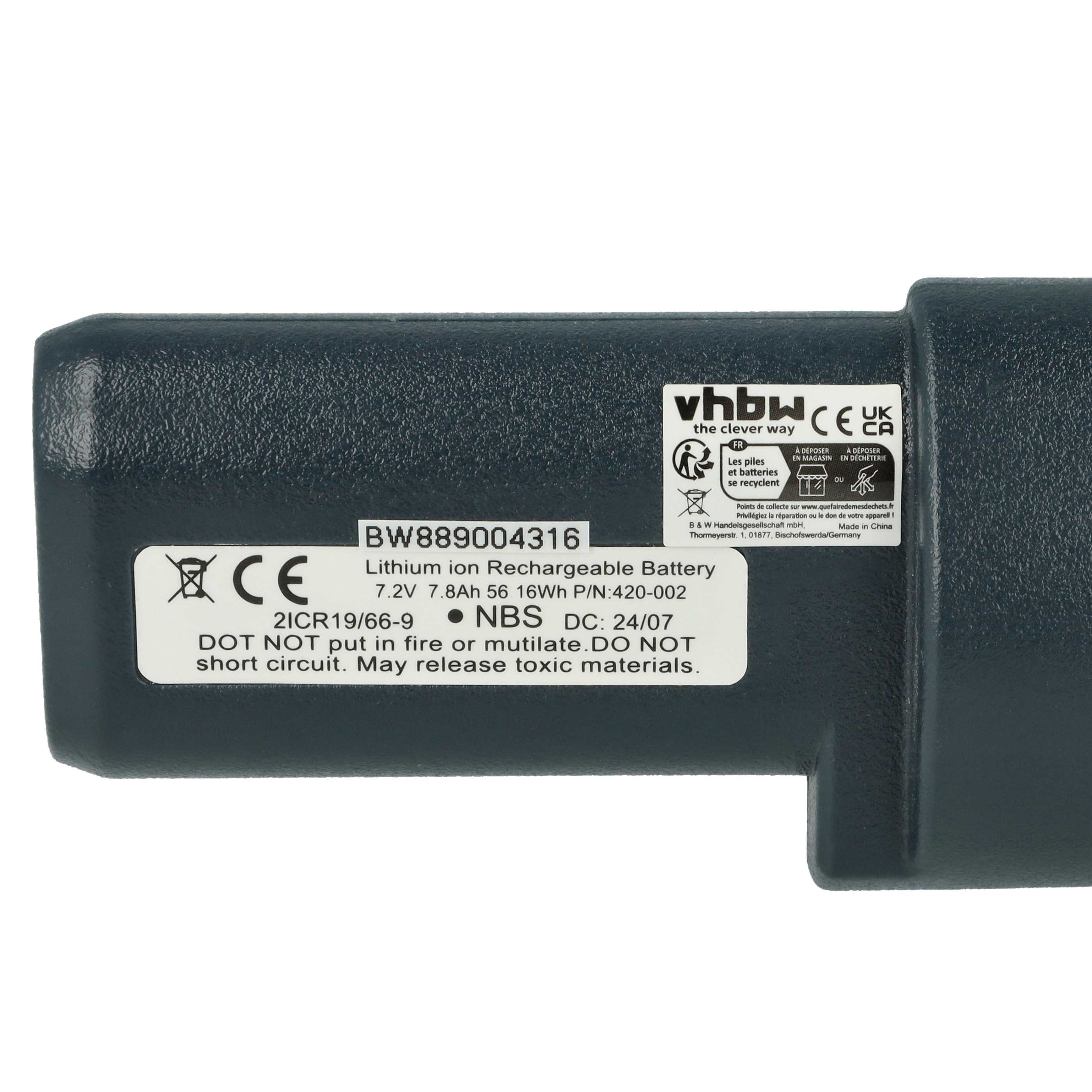 Messtechnik-Akku (2 Stück) als Ersatz für Niton 420-002 für Niton - 7,8 Ah 7,2V Li-Ion