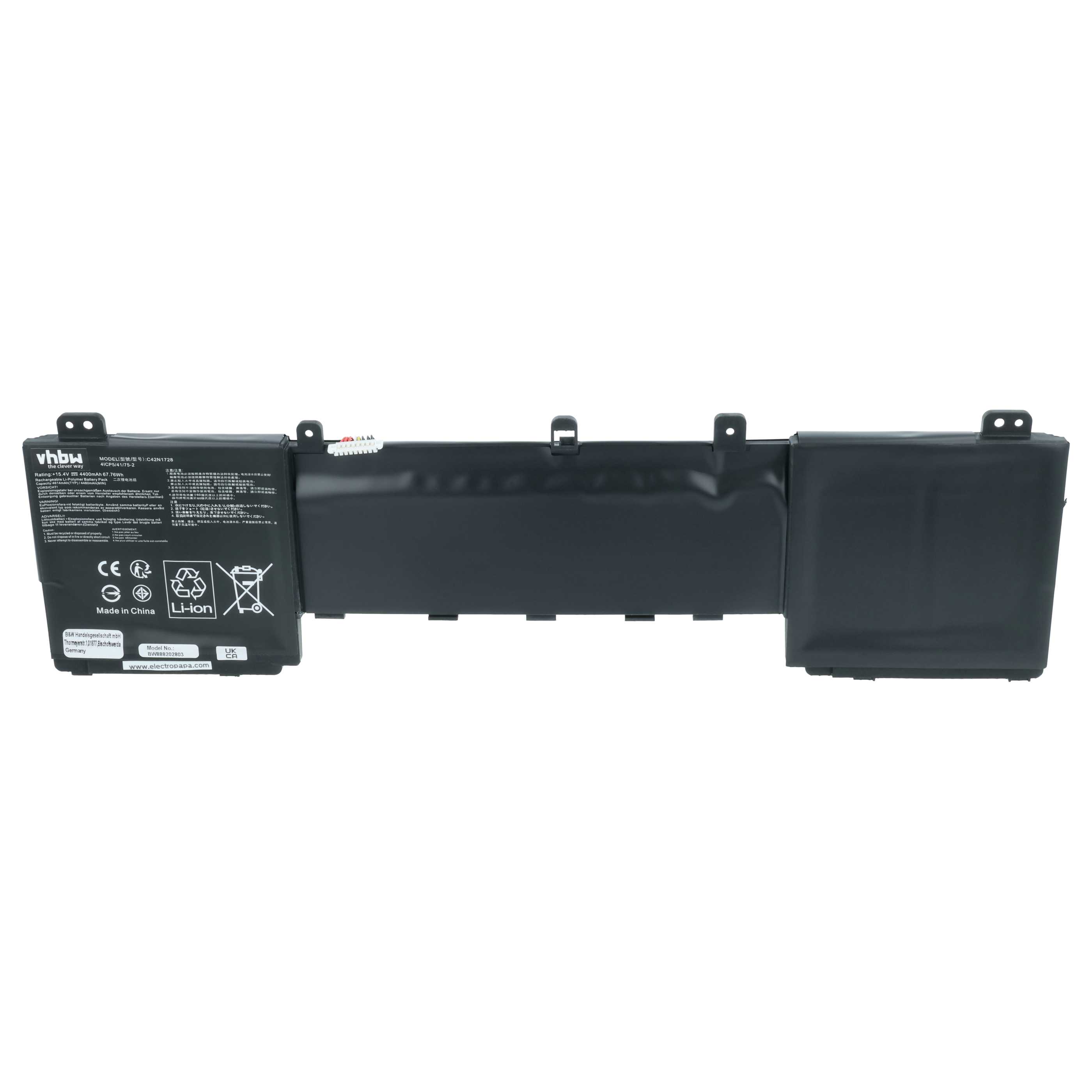 Akumulator do laptopa zamiennik Asus C42N1728, C41N1728, 0B200-02520100 - 4400 mAh 15,4 V LiPo