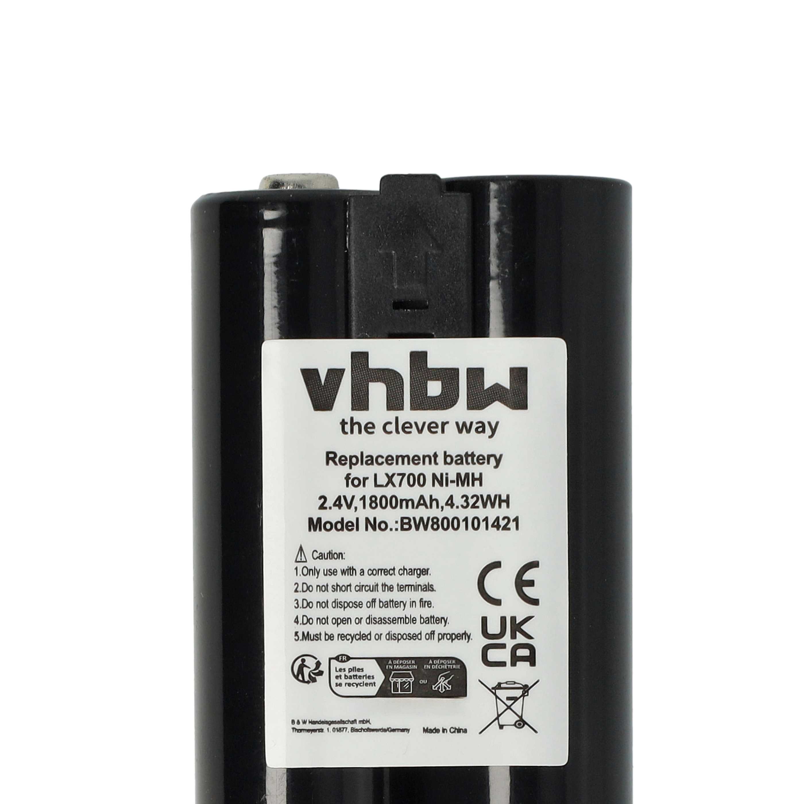 Batería reemplaza L-LC3 H-AA, 190264-0000 para ratón inalámbrico (1800 mAh, 2,4 V, NiMH)
