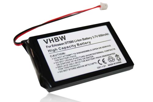 Batterie remplace Ericsson V30145-K1310K-X444 pour téléphone - 850mAh 3,7V Li-ion