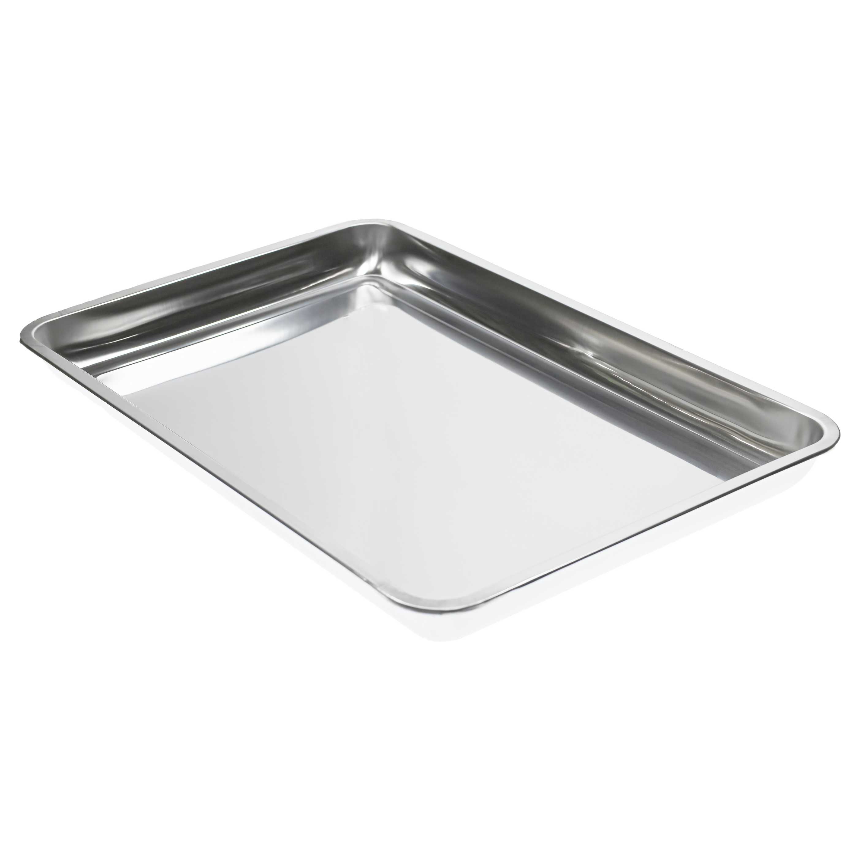 2x Vaschetta raccogligrasso sostituisce BGS 7892 per barbecue a gas - acciaio inox, capacità 9 L