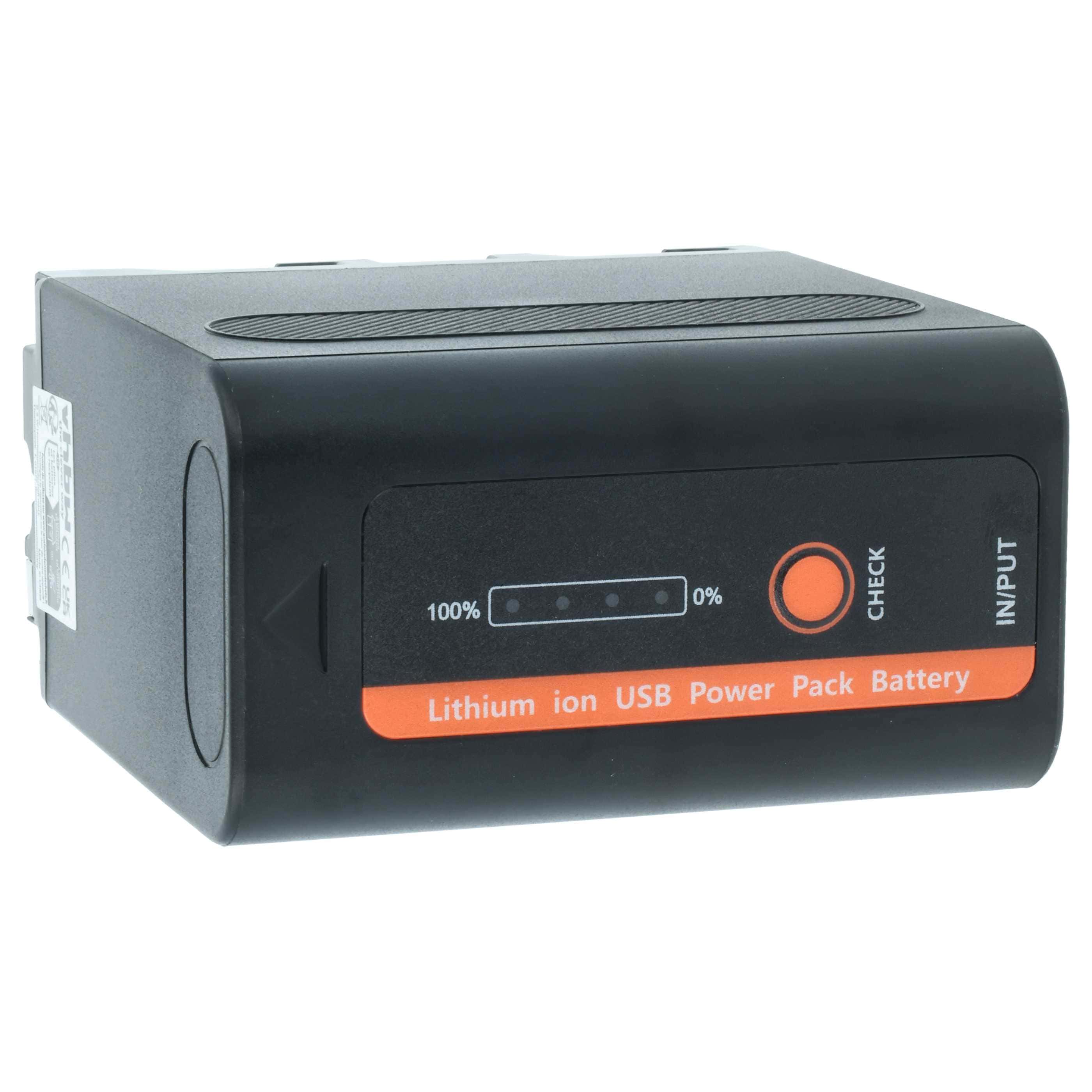 Battery replaces Sony NP-F950, NP-F930/B, NP-F950/B, NP-F550, NP-F930, NP-F750 - 6000mAh, 7.4V, Li-Ion