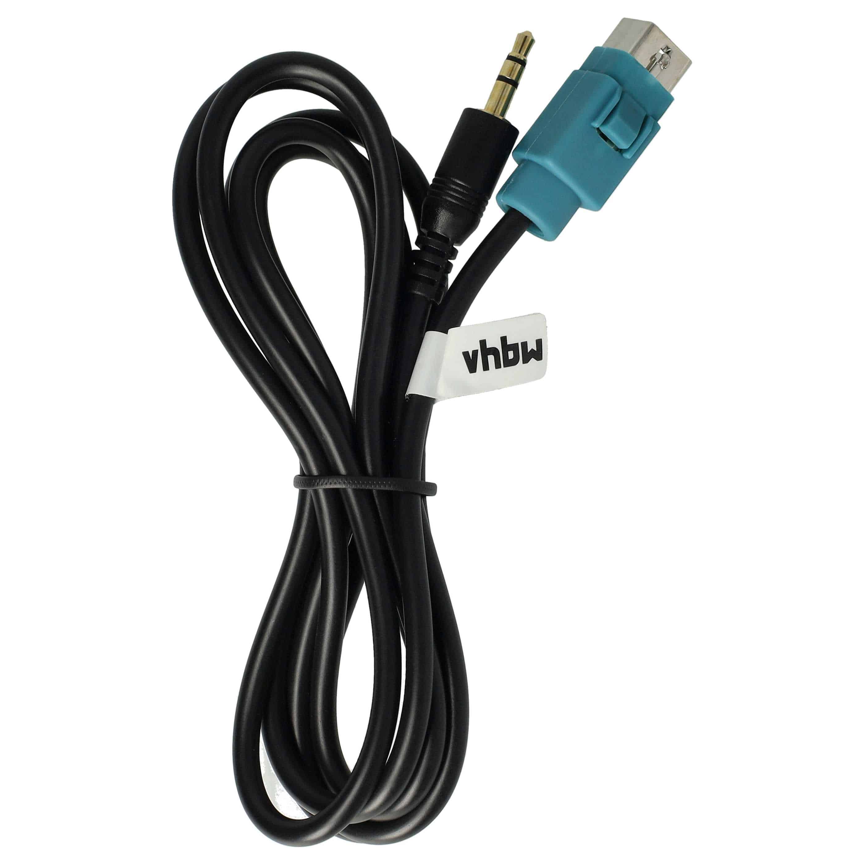 AUX Audio Adapter Cable as Replacement for Alpine KCE-237B Car Radio etc. - 100 cm, USB