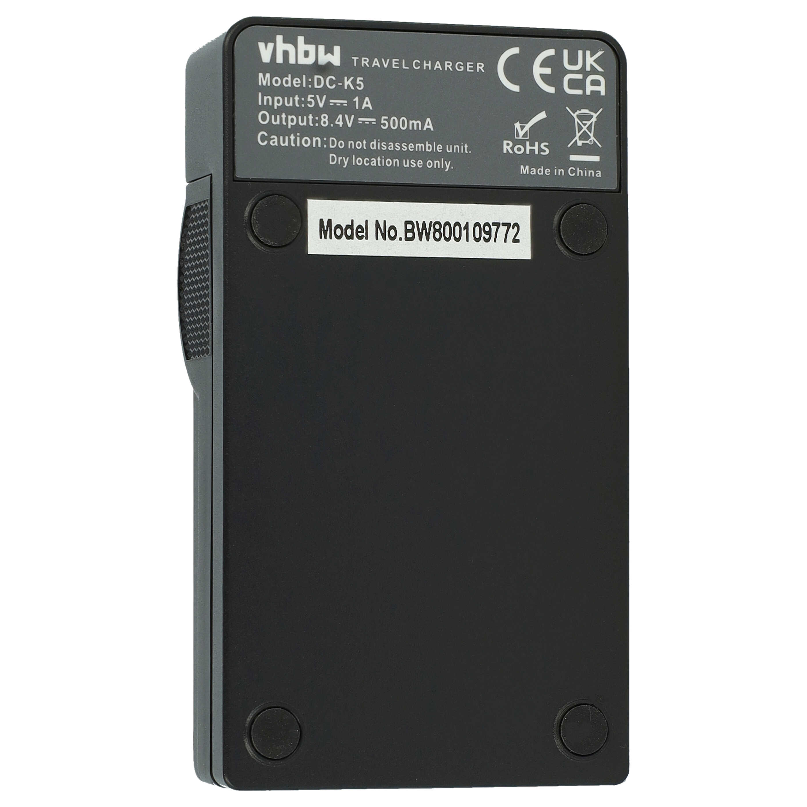Battery Charger USB-C + Cable USB-C suitable for JVC GR-D239 Digital Camera - 0.5 A