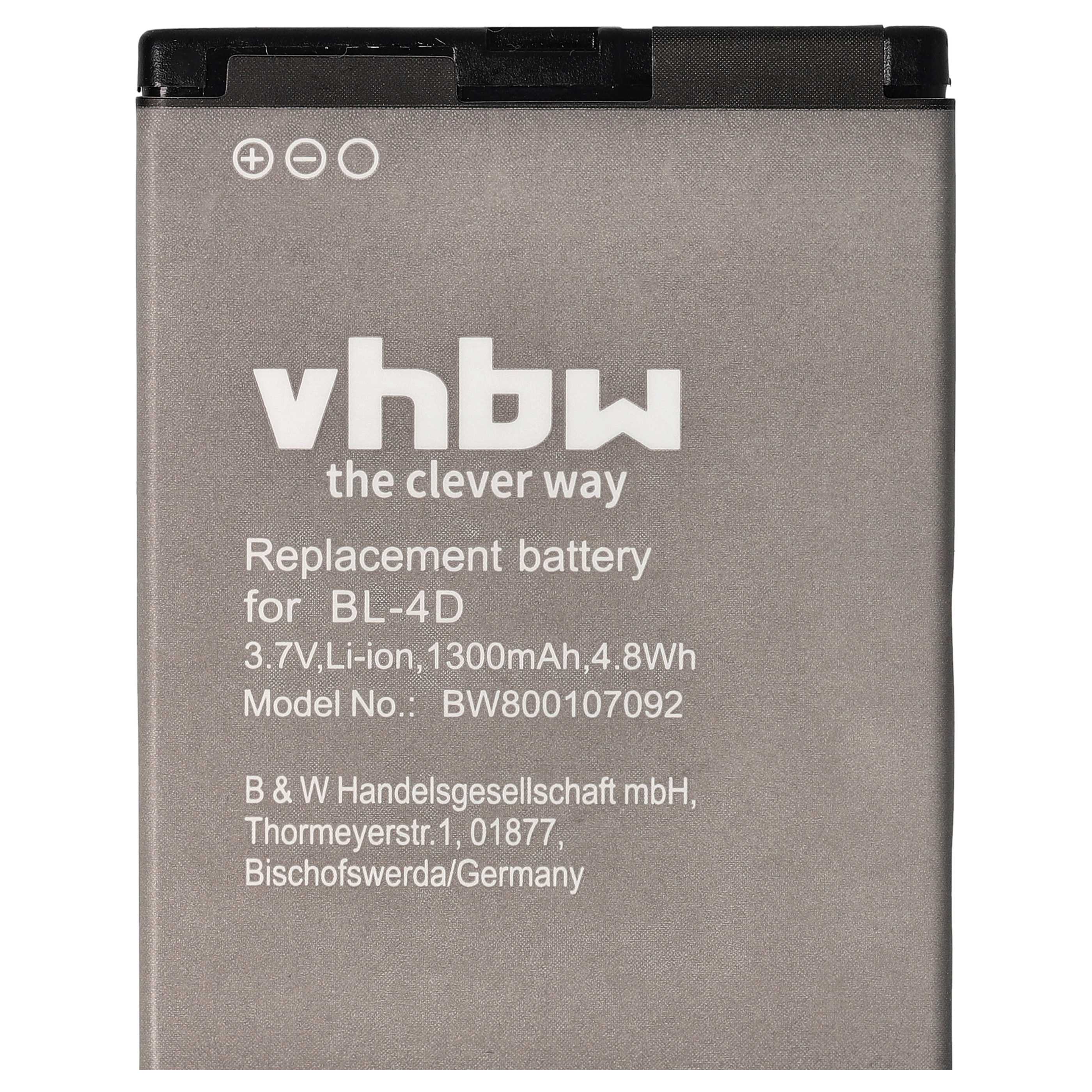 Akku als Ersatz für Binatone HZTBL-4D-01 - 1300mAh 3,7V Li-Ion