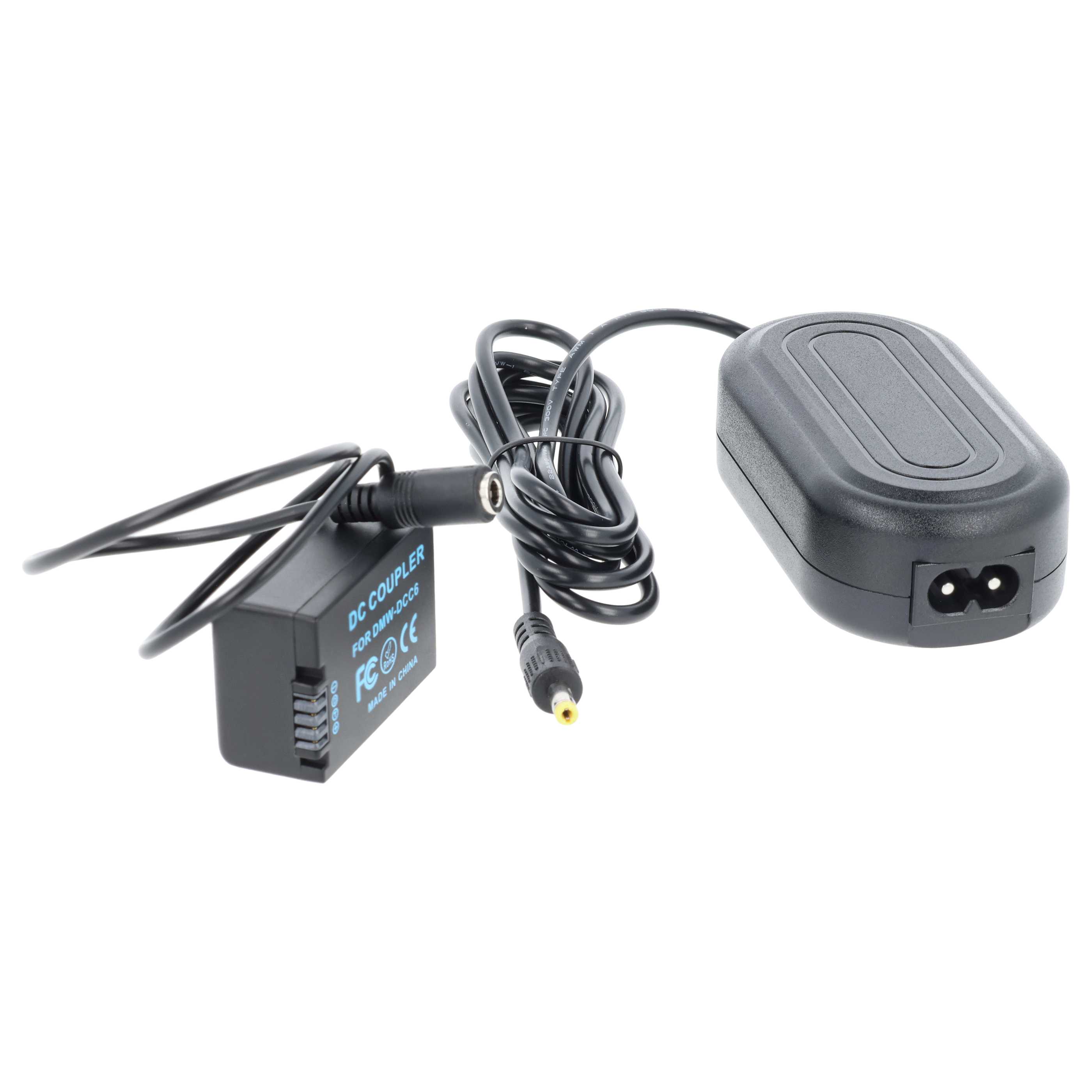 Power Supply replaces DMW-AC8EG DMW-AC8 for Leica Camera + DC Coupler as Panasonic - 2 m, 8.4 V 2.0 A