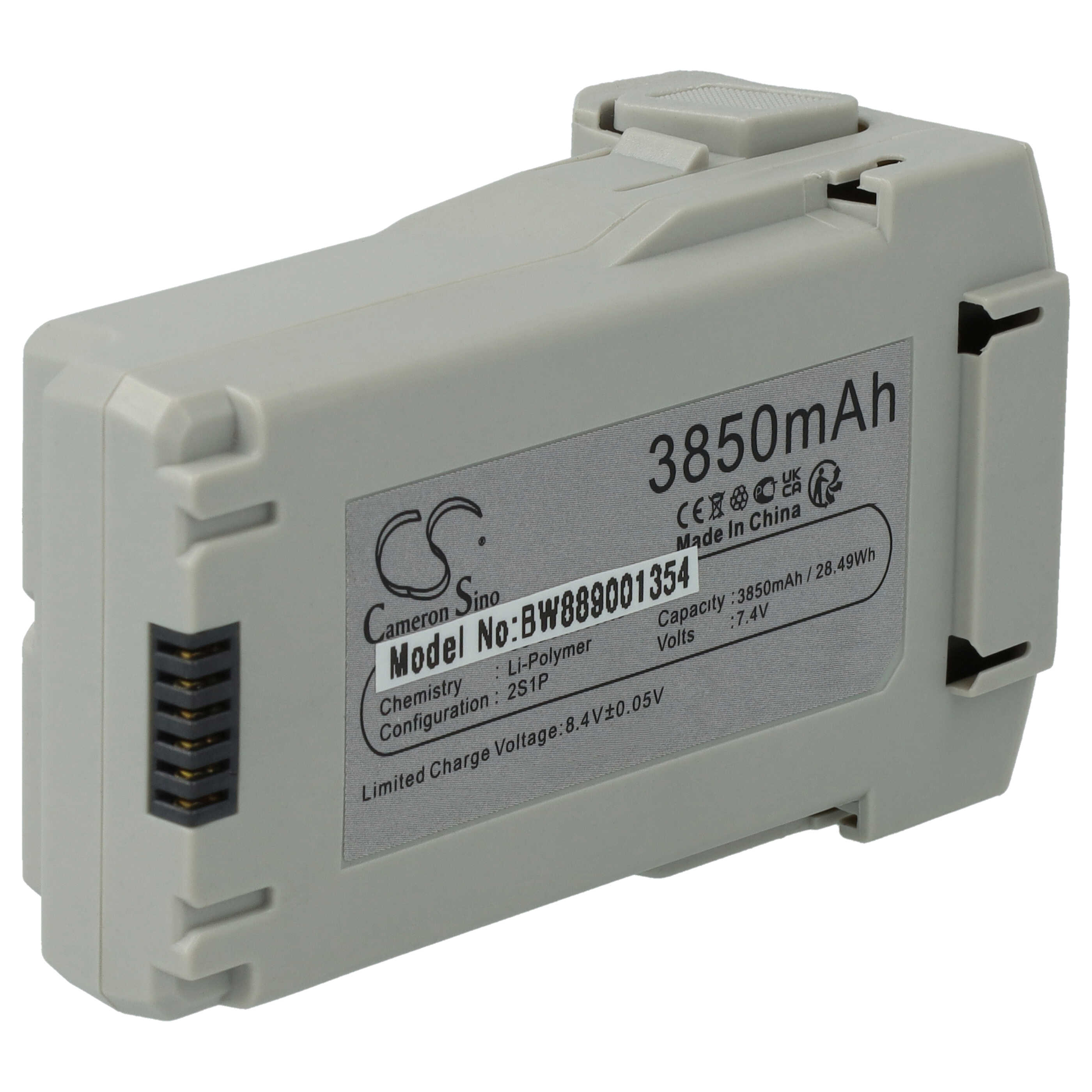 Batterie pour drone remplace DJI BWX162-3850-7.38, BWX162-2453-7.38 - 3850mAh 7,4V Li-polymère