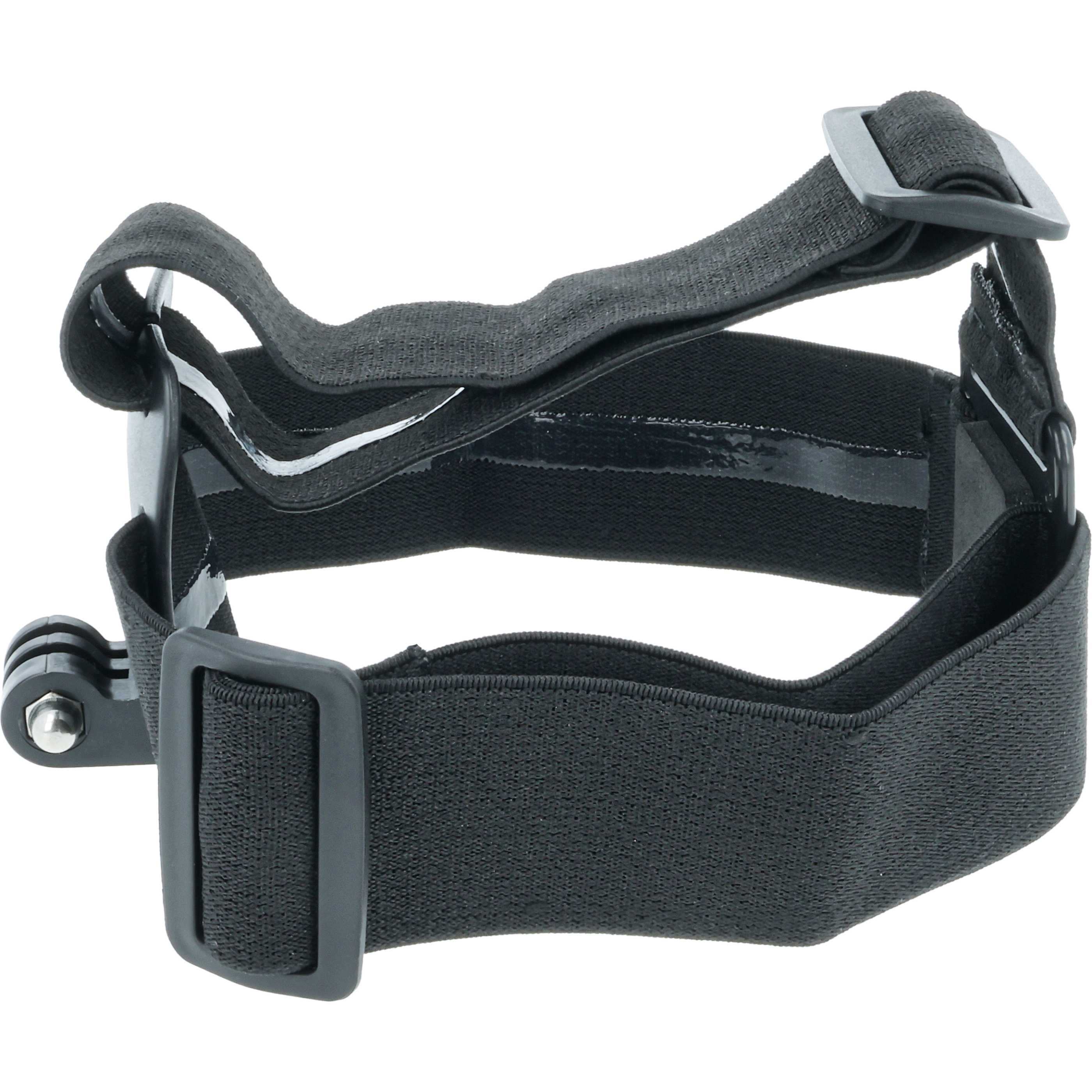 Kopfband passend für Garmin, GoPro Hero Action-Cam u.a. - Mit Antirutschbeschichtung, Schwarz