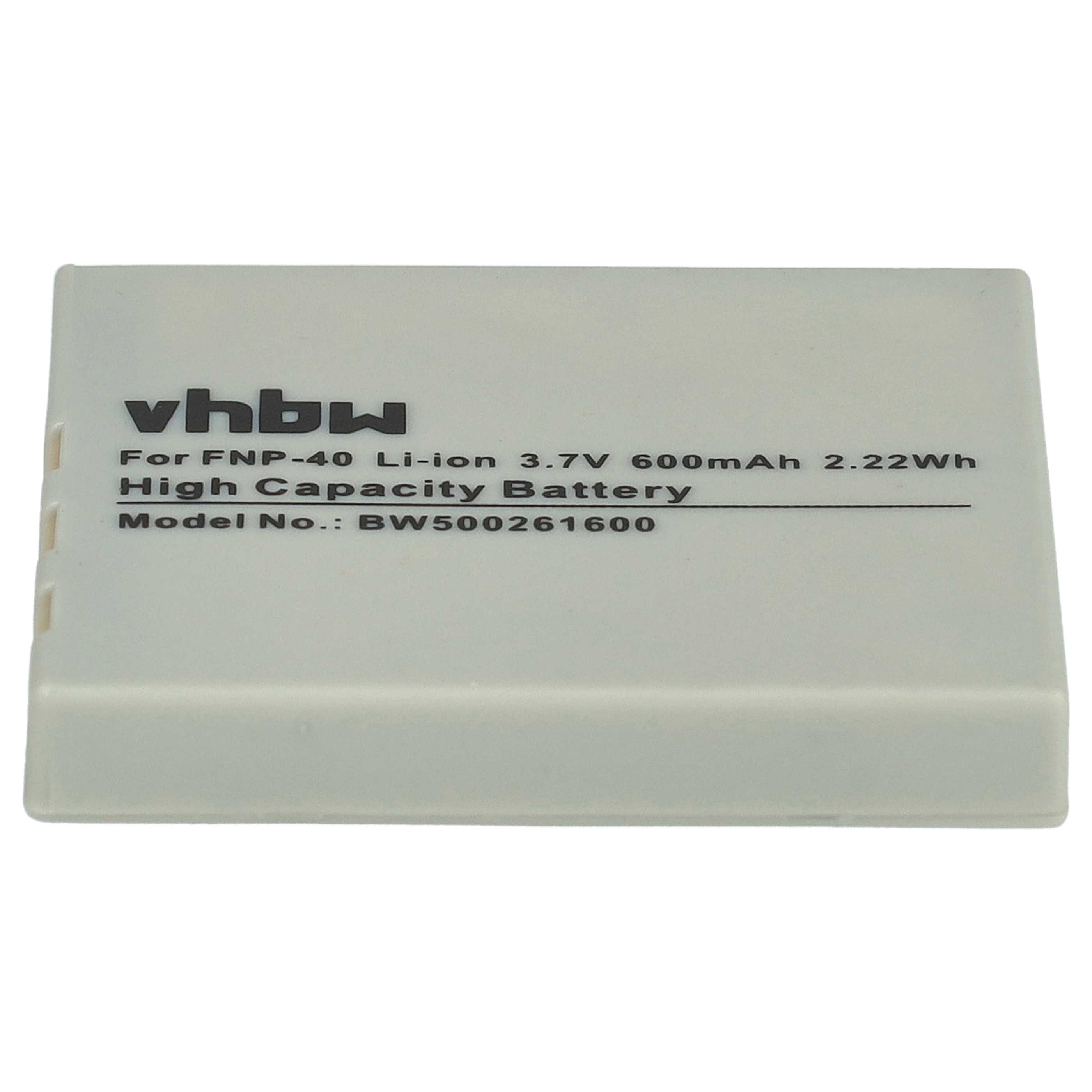 Videocamera Battery Replacement for Creative CAS101 - 500mAh 3.6V Li-Ion