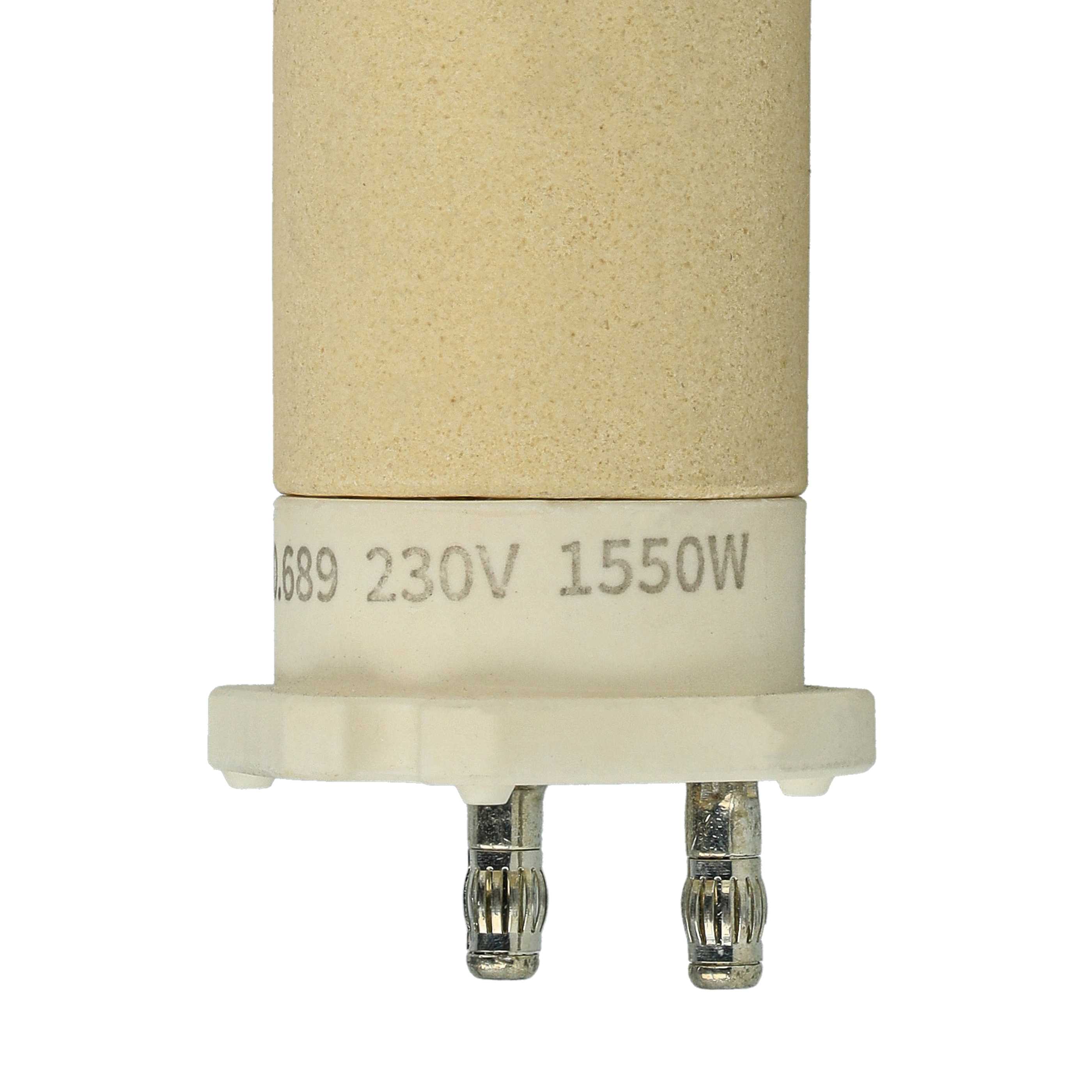 2x Elemento calefactor para pistola de soldadura para Leister Triac S - 1550W, 3,1 x 3,1cm