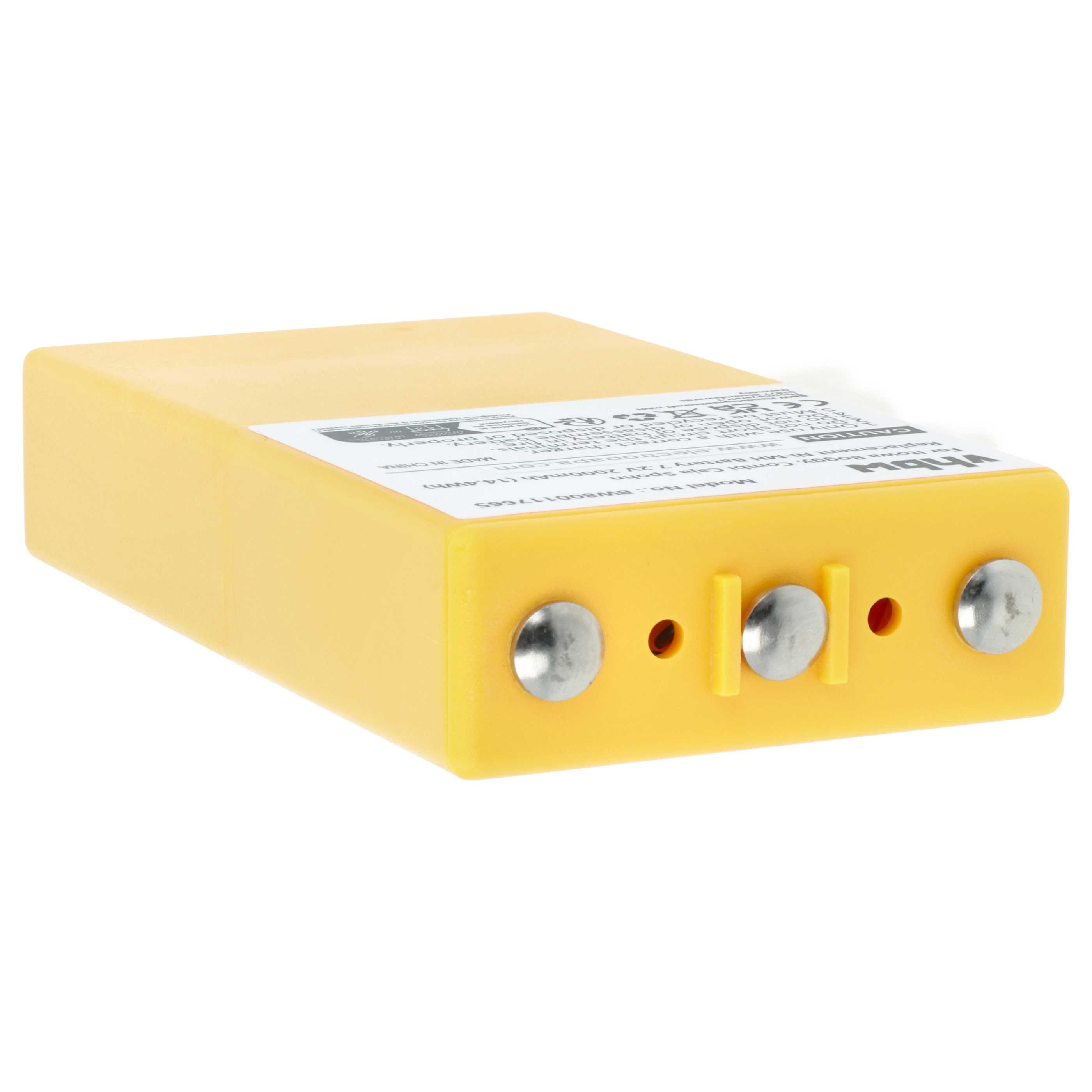 Batería (5 ud) reemplaza Itowa 26.105, BT7216MH, BT7216 sistema control - 2000mAh 7,2V NiMH
