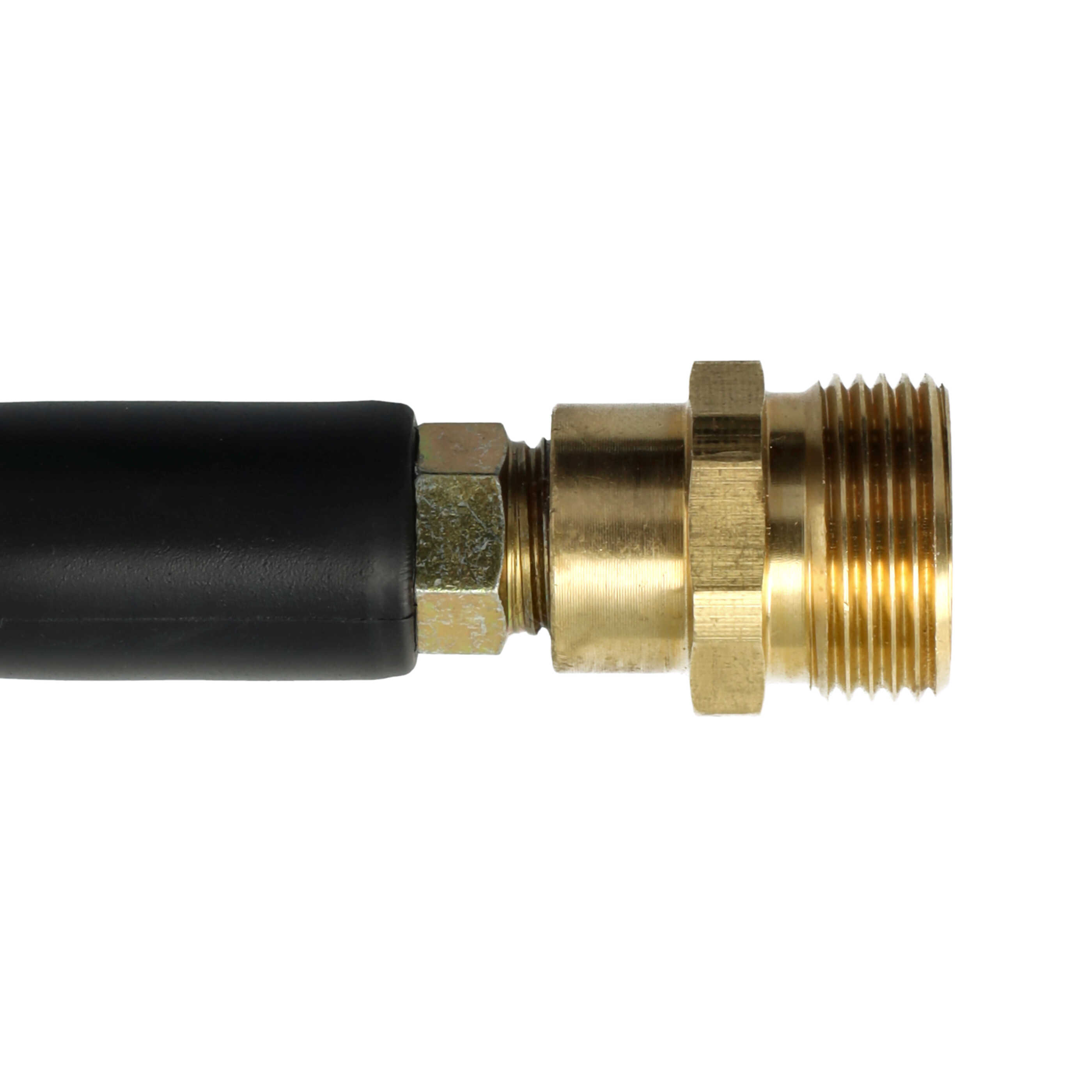 vhbw 3 m Extension Hose High-Pressure Cleaner with M22 x 1.5 Threaded Connection Black