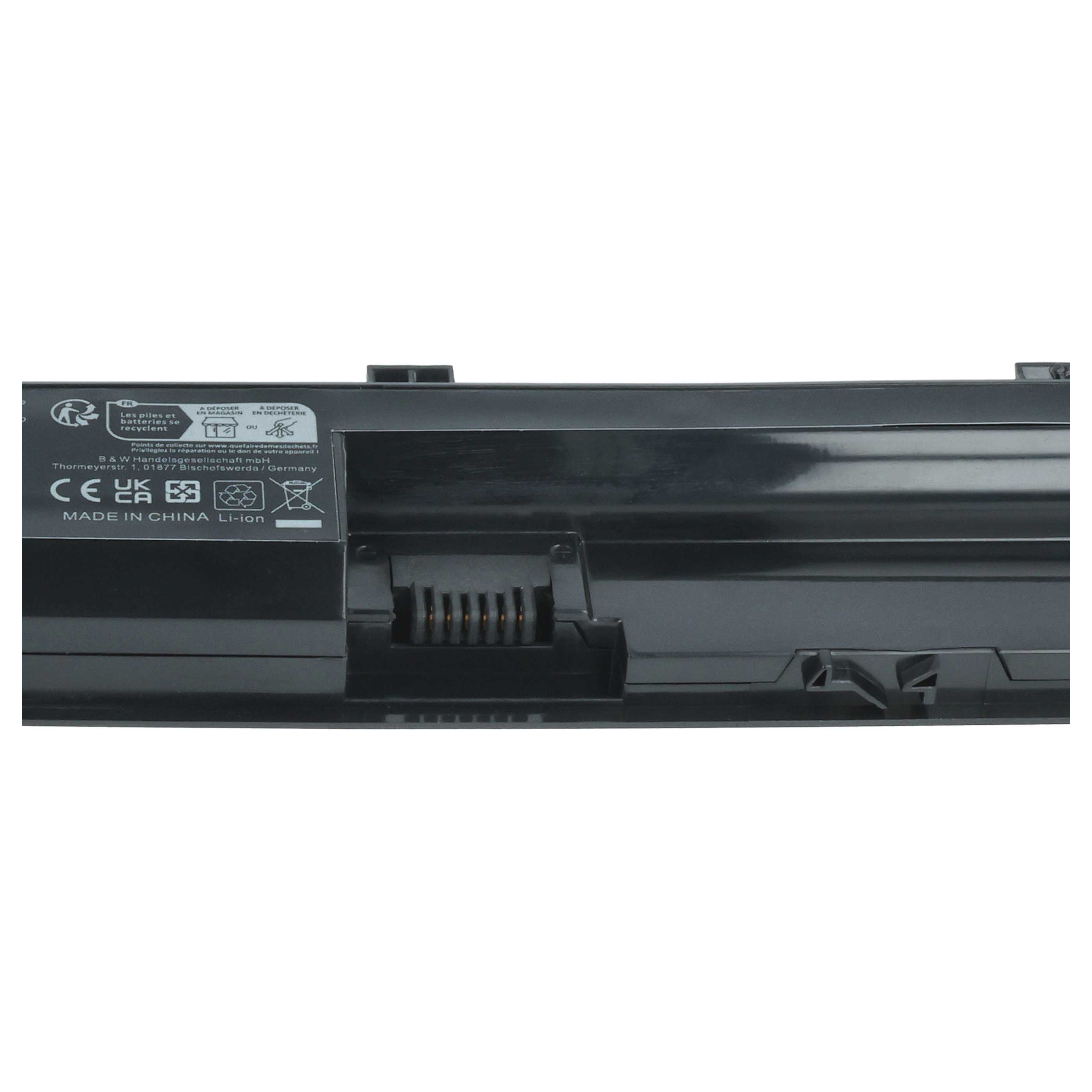 Batteria sostituisce HP 707616-851, 707616-141, 3ICR19/65-3 per notebook - 4400mAh 10,8V Li-Ion nero