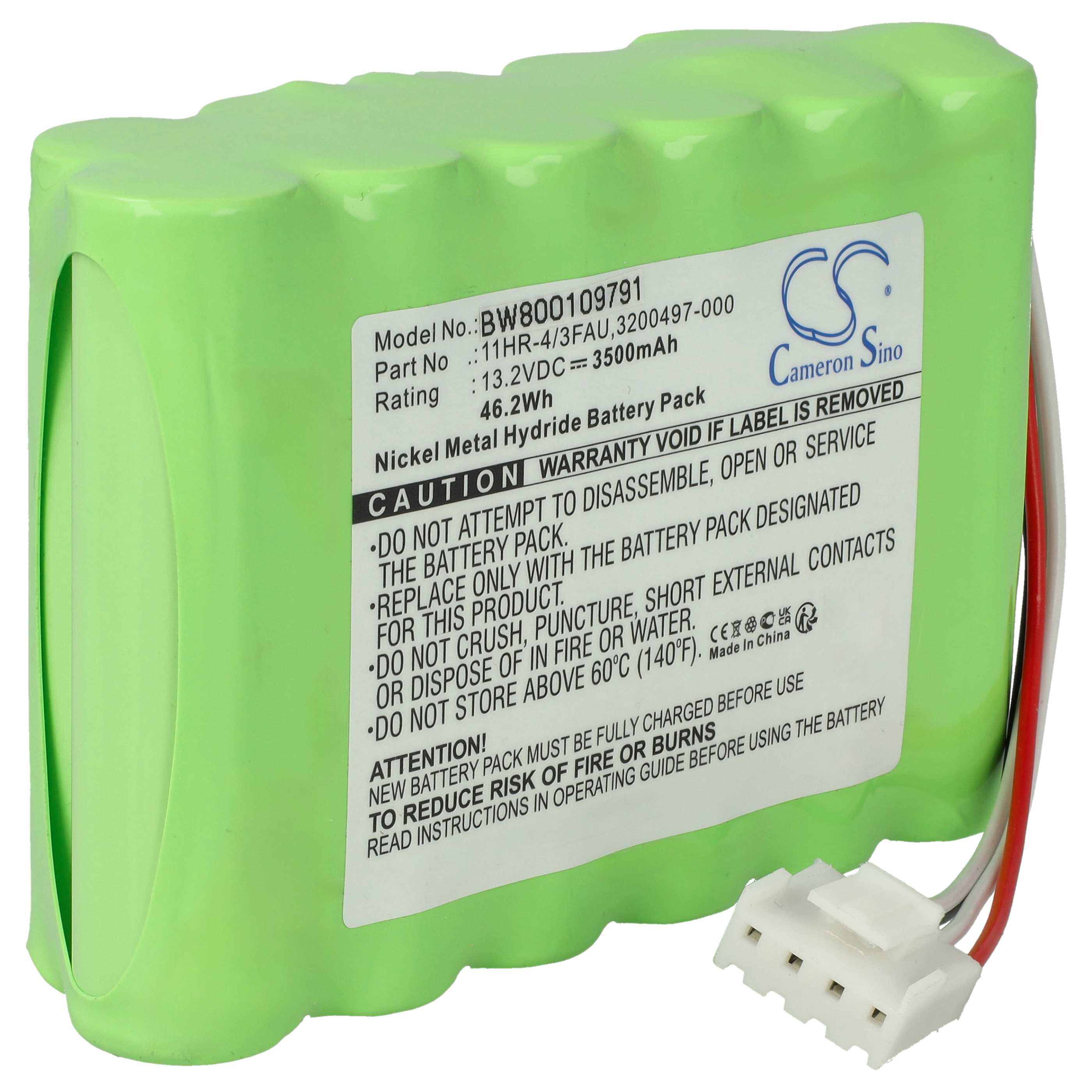 Spleißgerät-Akku als Ersatz für Fujikura BTR-08R, 11HR-4/3FAU, BTR-08 für Fujikura - 3500mAh 13,2V NiMH