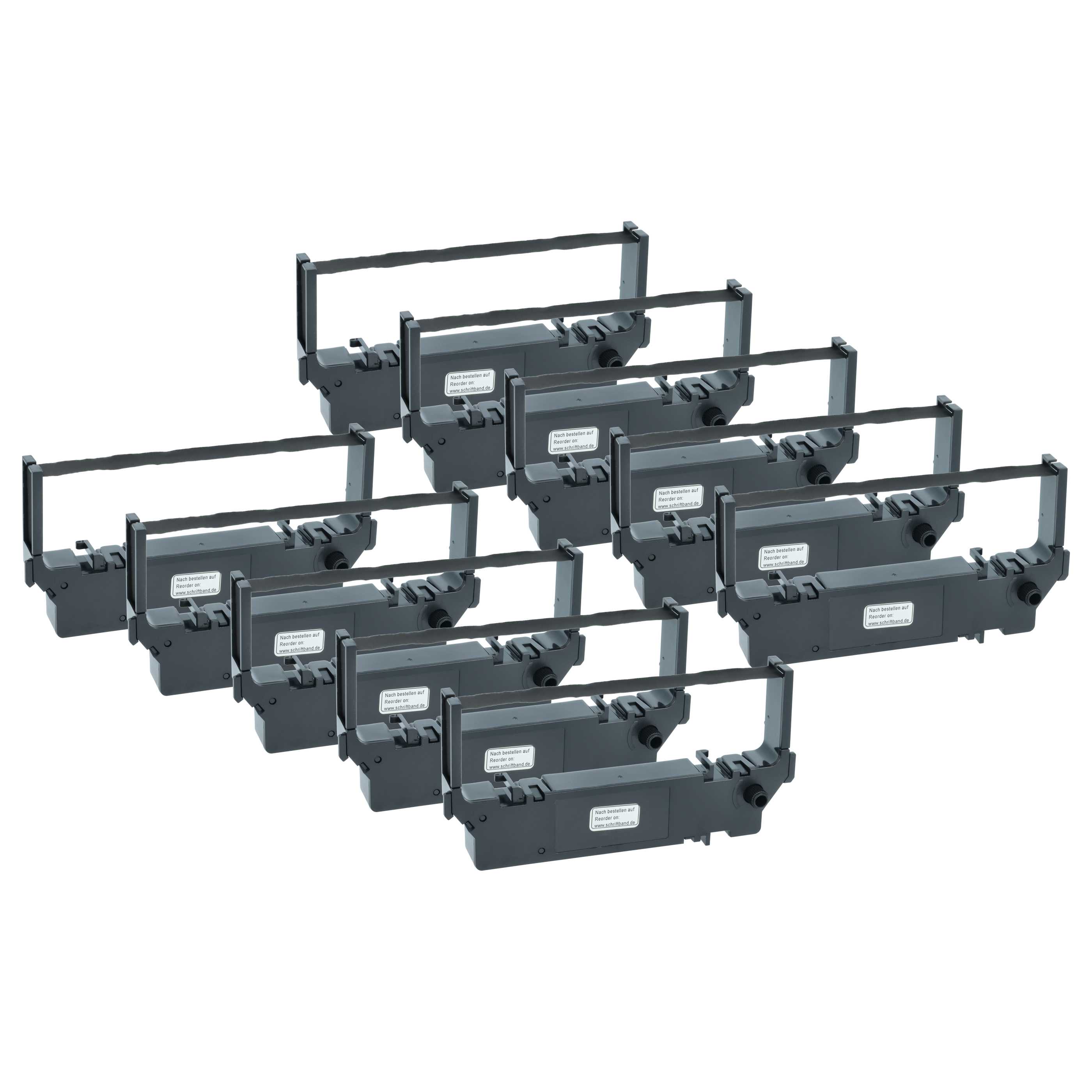 10x Ink Ribbon replaces Star 30980730 for Dot Matrix, Receipt Printer - Black