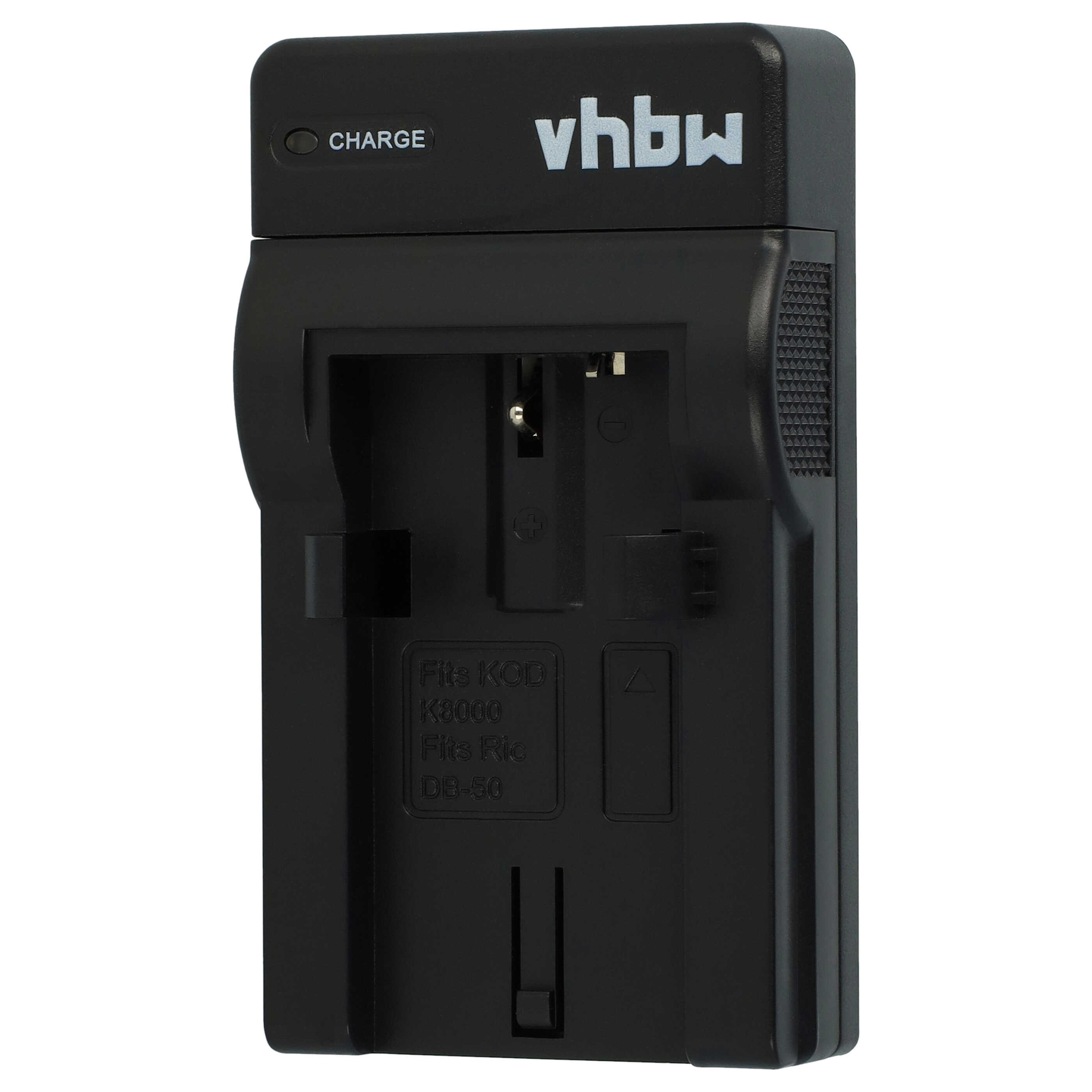 Battery Charger USB-C + Cable USB-C suitable for Kodak, Ricoh Caplio Digital Camera etc. - 0.5 A