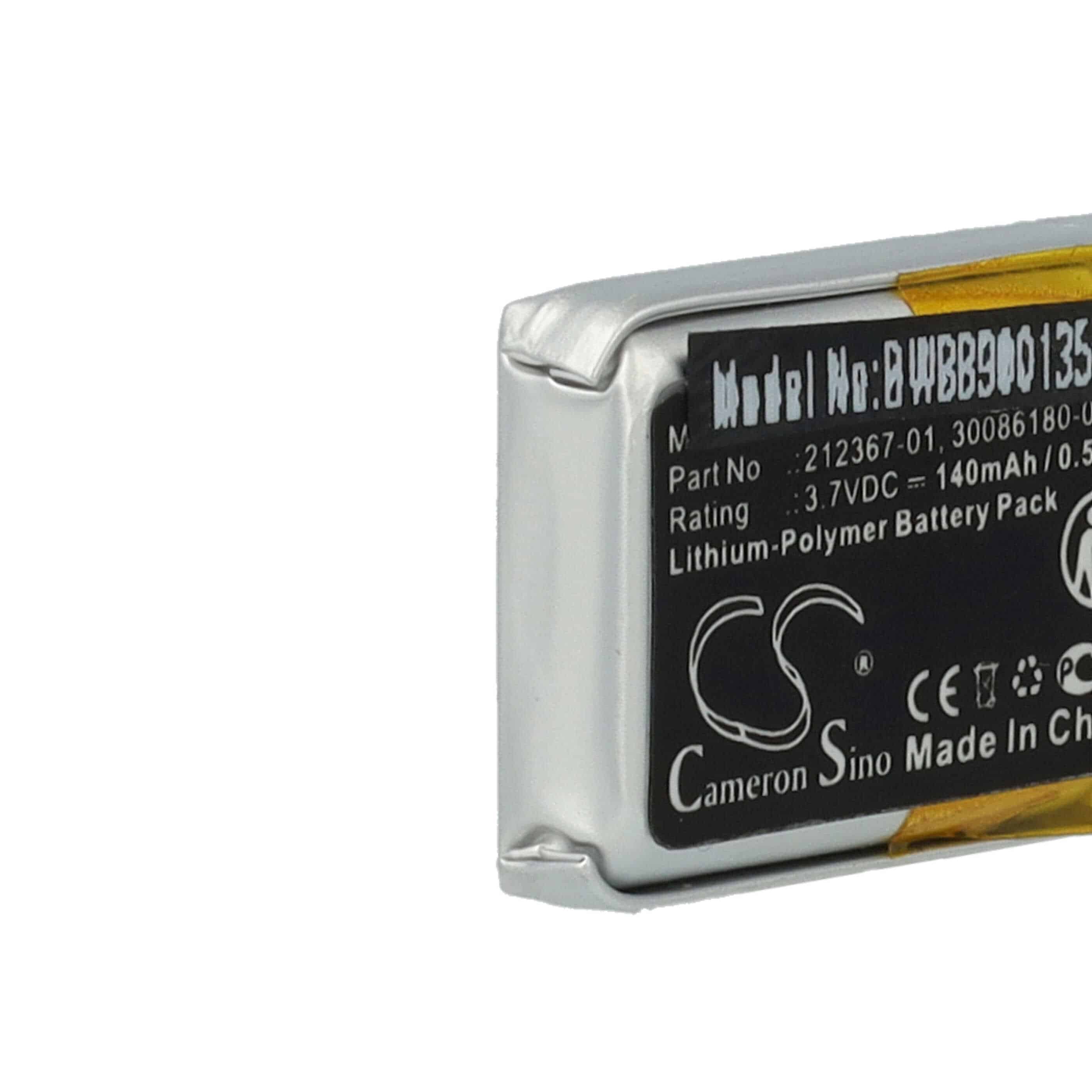 Wireless Headset Battery Replacement for Plantronics 212367-01 (3 pin), 212367-01 - 140mAh 3.7V Li-polymer