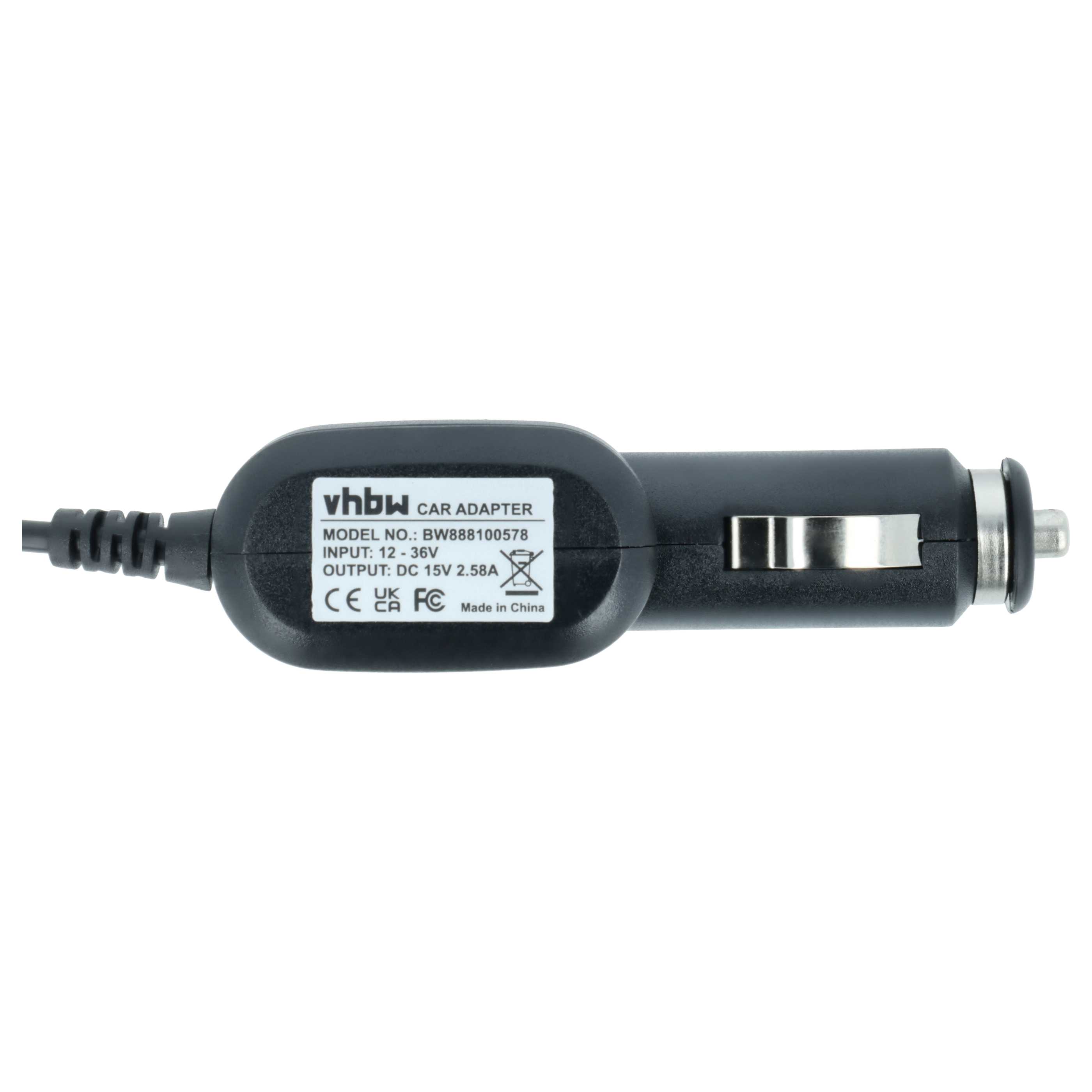 Vehicle Charger replaces Microsoft 1735, 1706, 1800, 1736 Notebook, Tablet - 2.58 A